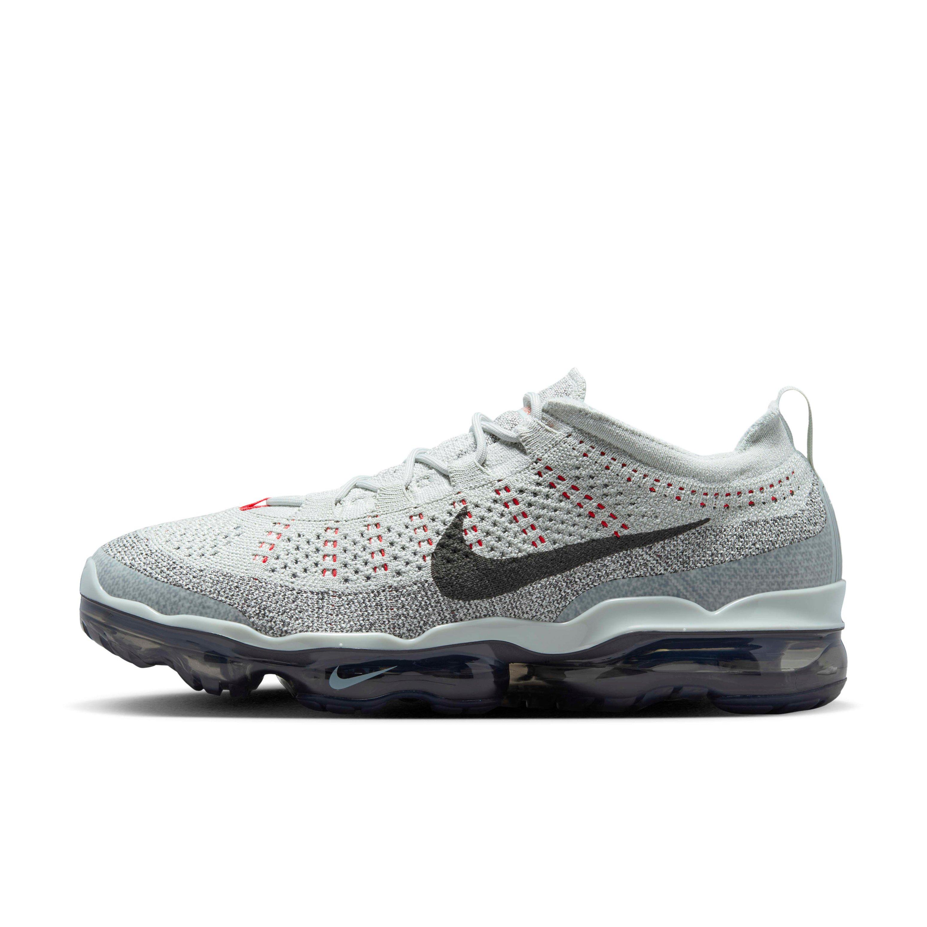Nike Air VaporMax 2023 Flyknit "Light Silver/Picante Red/Anthracite/Smoke Grey" Men's Shoe - LT SILVER/RED/ANTHRACITE/GREY Thumbnail View 2