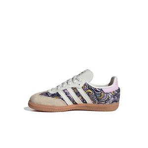 adidas Originals Liberty Samba OG "Core White/Orchid Fusion/Gum 2" Preschool Girls' Shoe