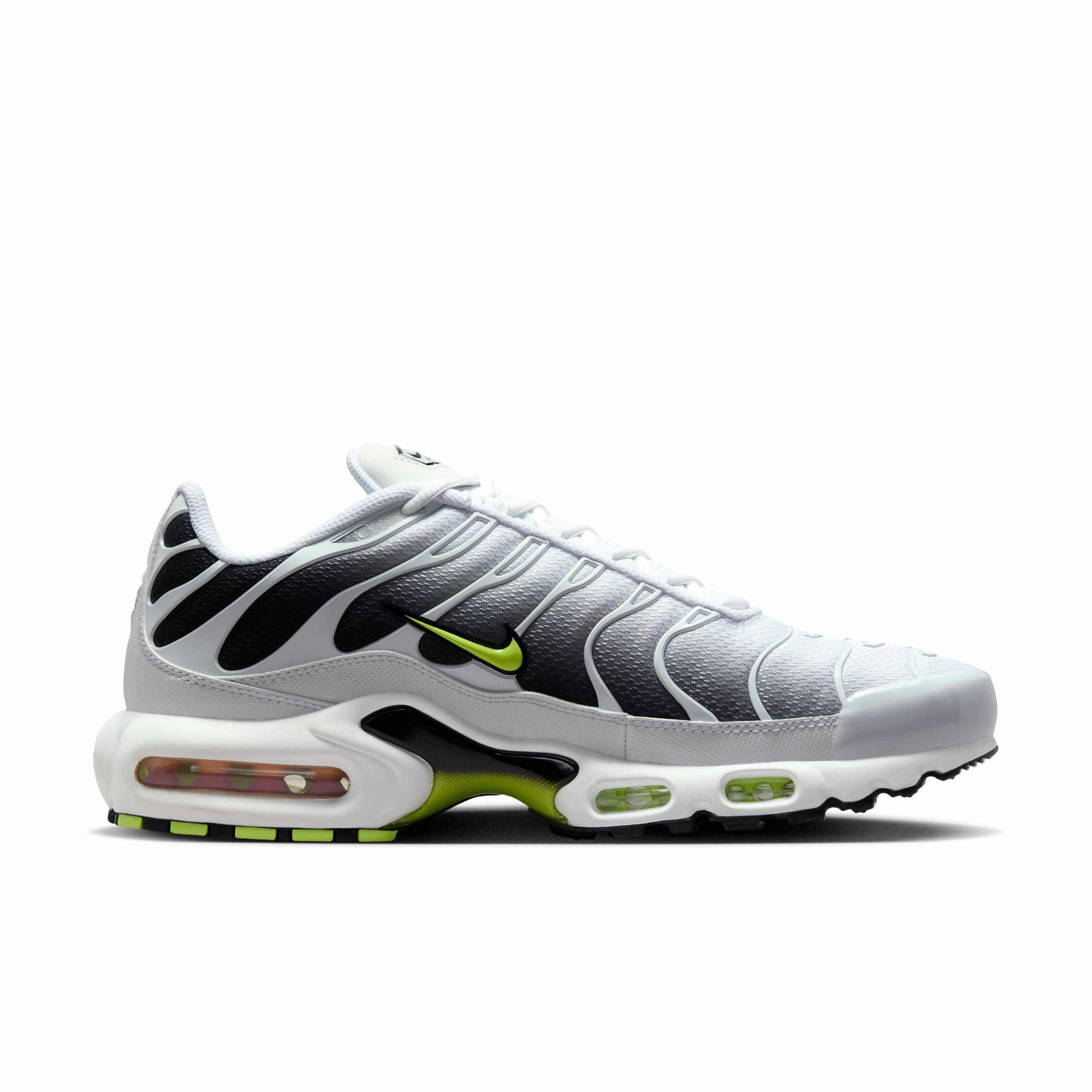 Nike Air Max Plus "White/Black/Volt" Men's Shoe - WHITE/BLACK/VOLT Thumbnail View 1