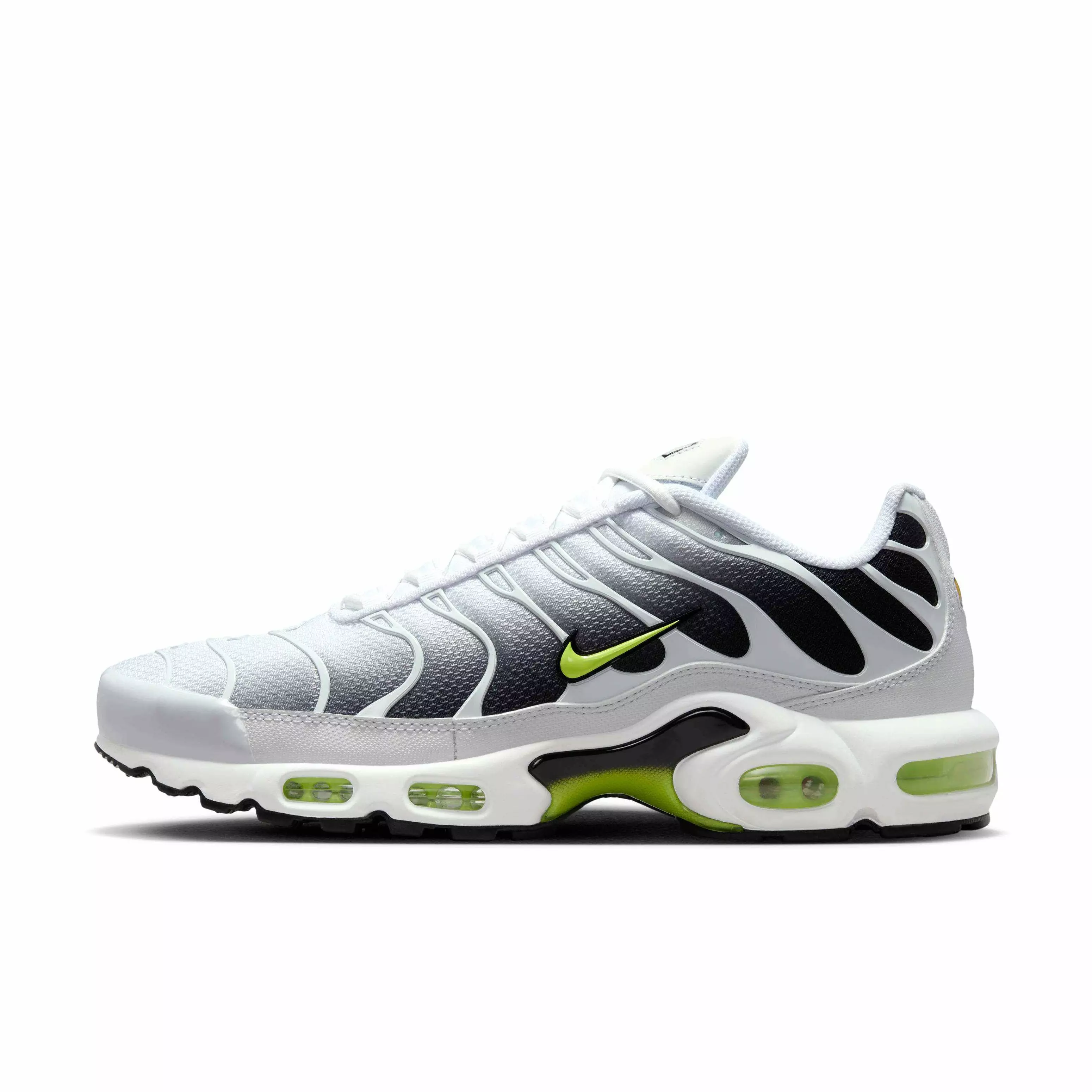 Nike Air Max Plus "White/Black/Volt" Men's Shoe - WHITE/BLACK/VOLT