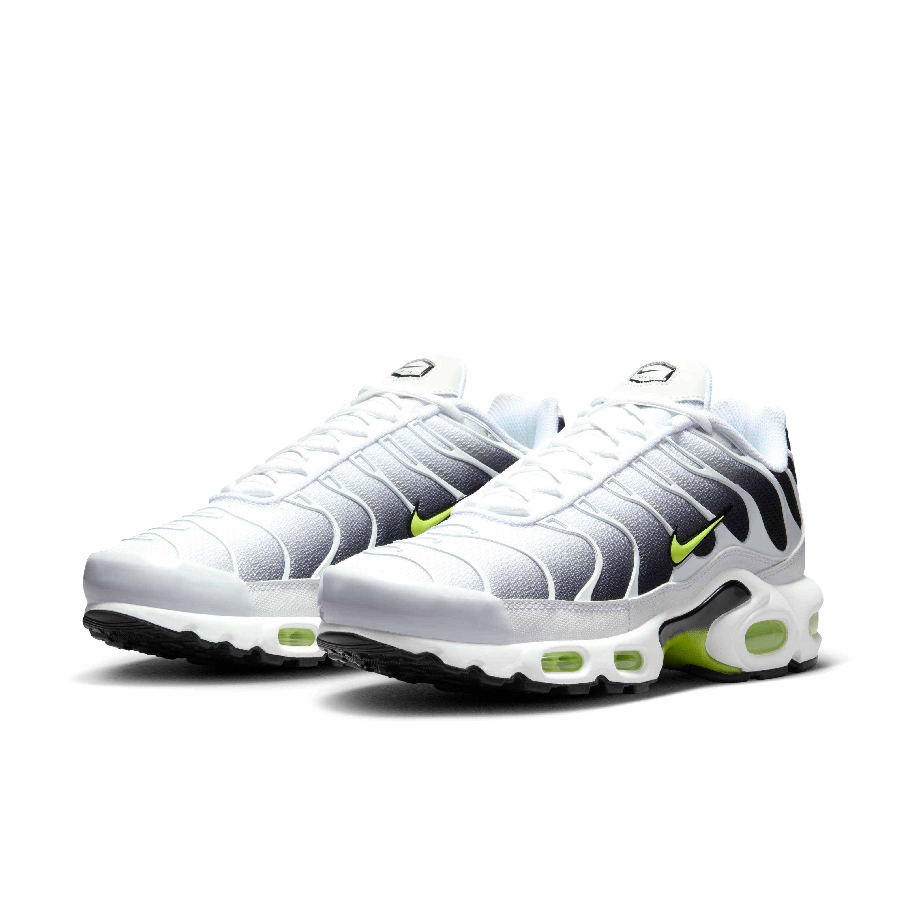 Nike Air Max Plus "White/Black/Volt" Men's Shoe - WHITE/BLACK/VOLT Thumbnail View 3