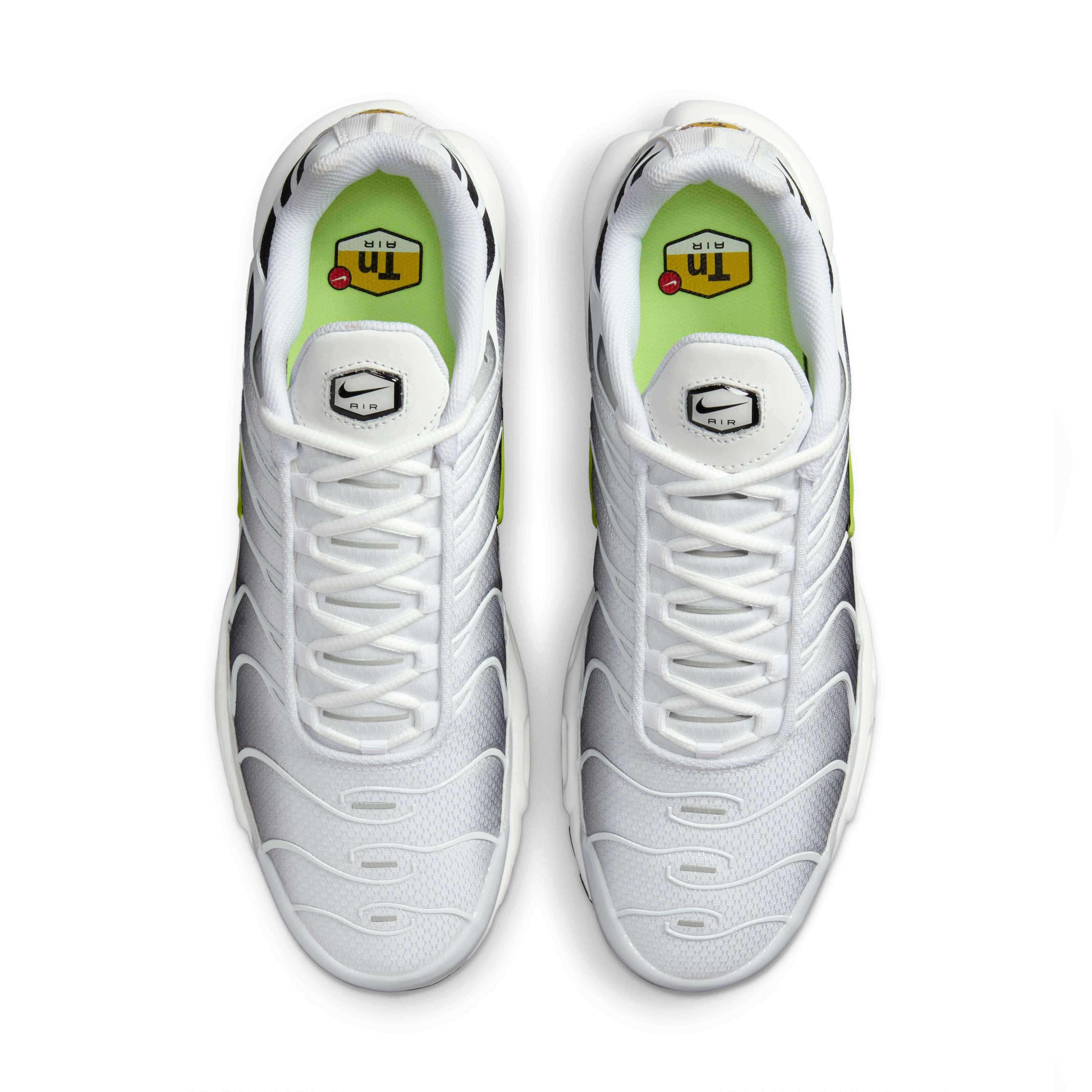 Nike Air Max Plus "White/Black/Volt" Men's Shoe - WHITE/BLACK/VOLT Thumbnail View 4