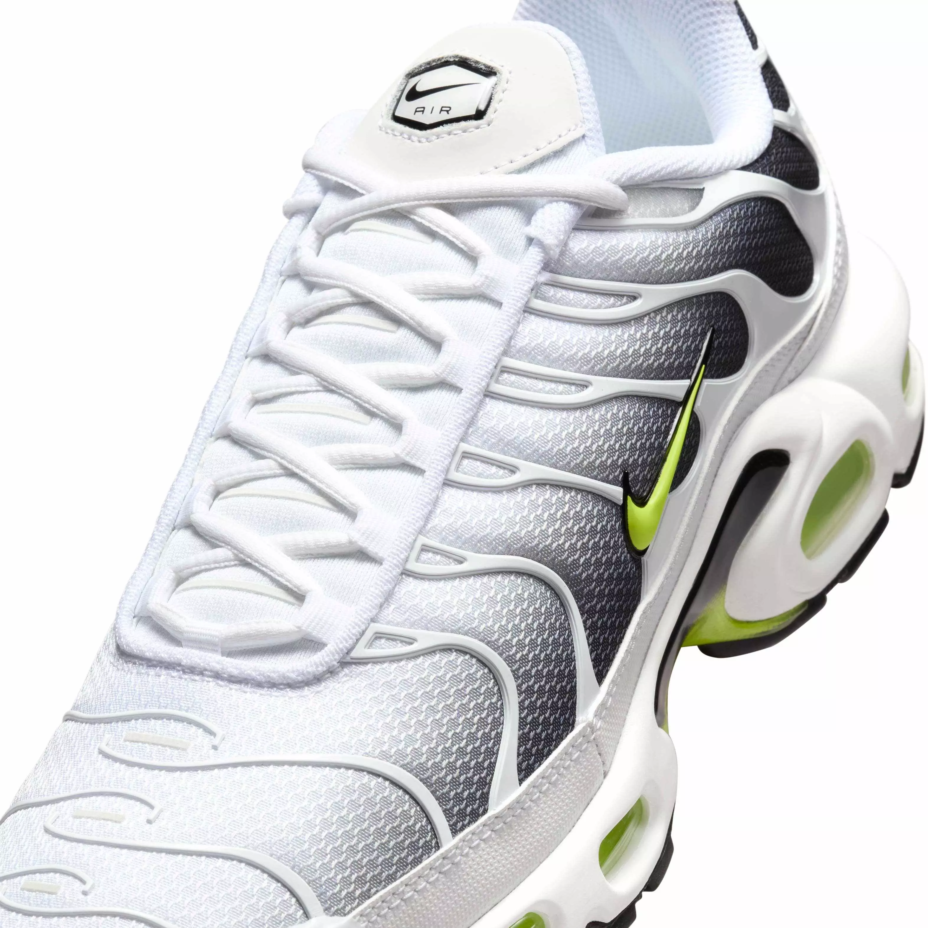 Nike Air Max Plus "White/Black/Volt" Men's Shoe - WHITE/BLACK/VOLT