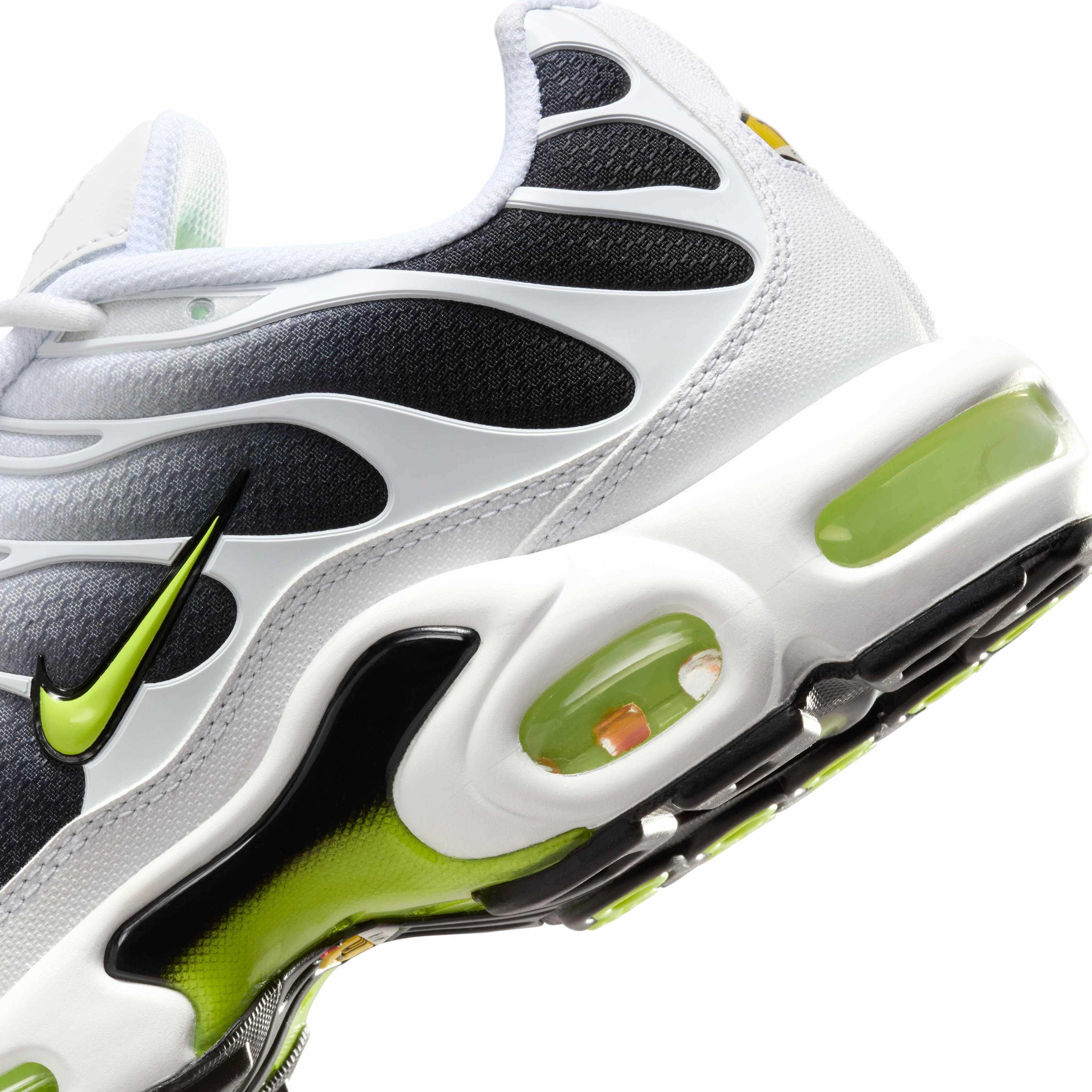 Nike Air Max Plus "White/Black/Volt" Men's Shoe - WHITE/BLACK/VOLT Thumbnail View 8
