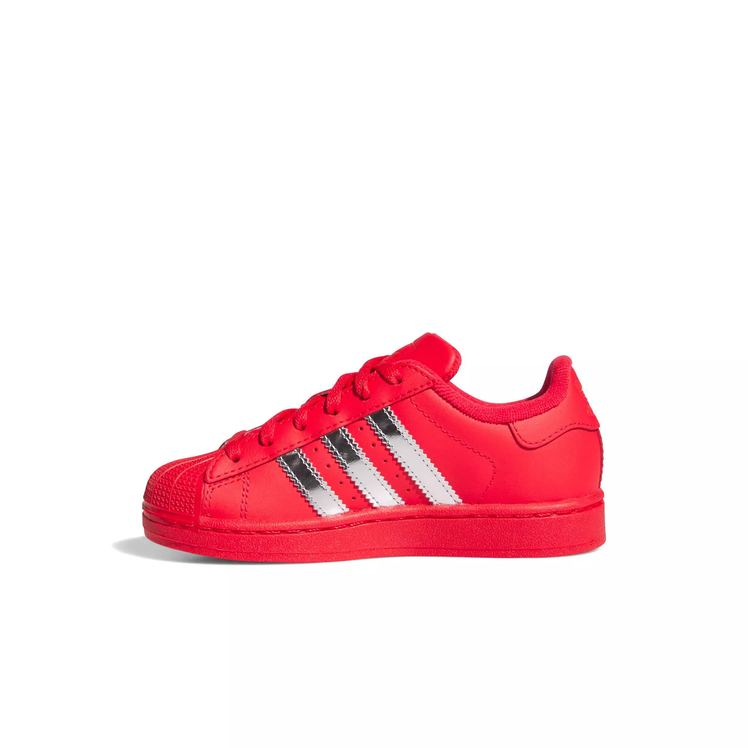 adidas Originals Superstar II "Pure Ruby/Silver Met" Preschool Boys' Shoe - RED/SILVER