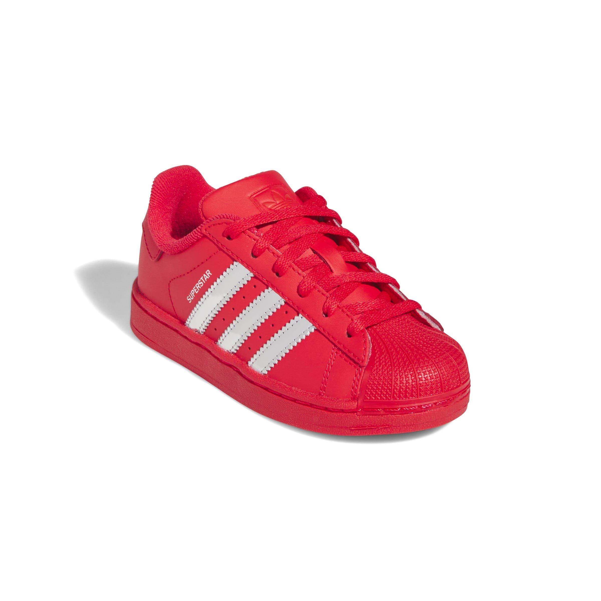 adidas Originals Superstar II "Pure Ruby/Silver Met" Preschool Boys' Shoe - RED/SILVER Thumbnail View 3