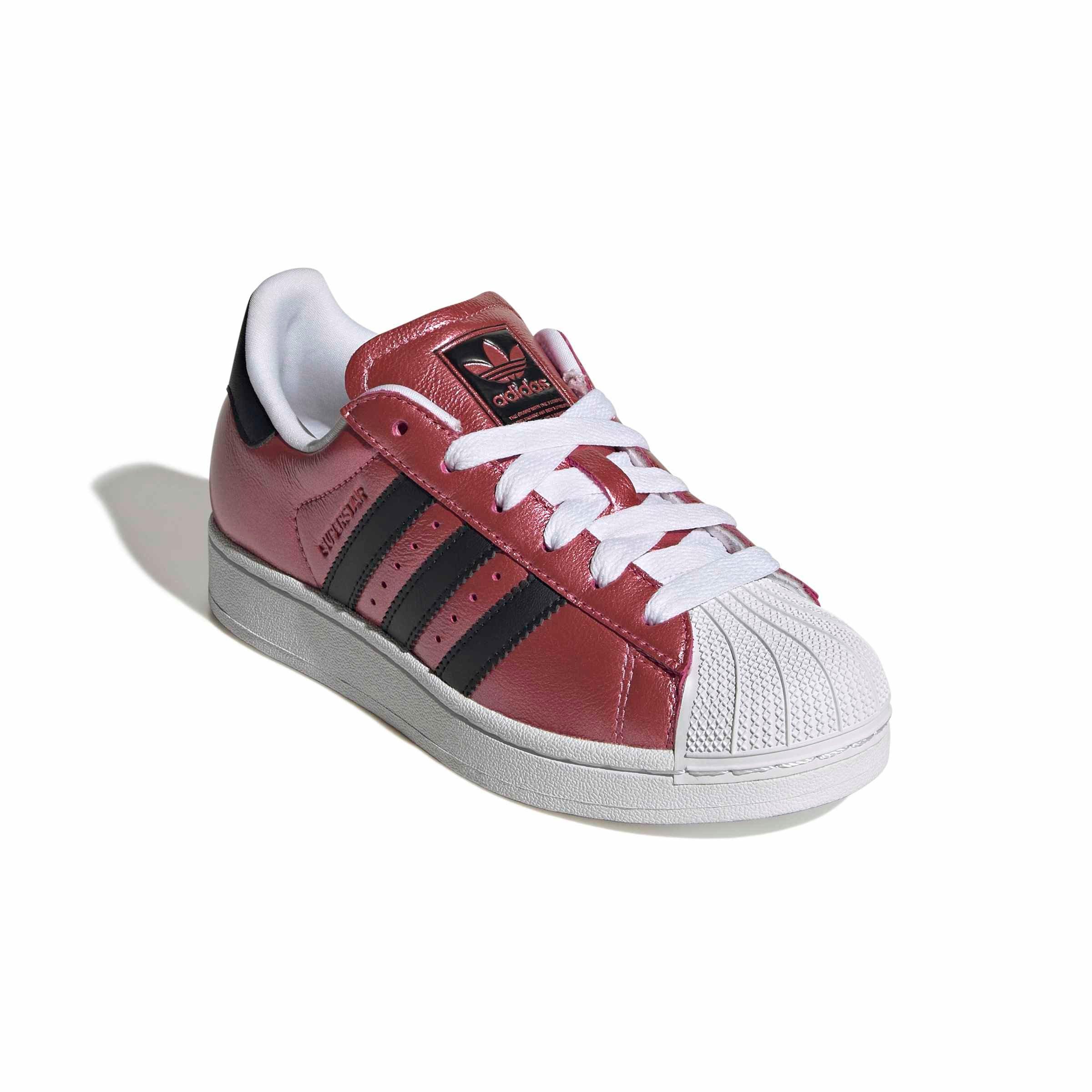 adidas Originals Superstar II "Pink Fusion/Core Black/Ftwr White" Grade School Girls' Shoe - PINK/WHITE/BLACK Thumbnail View 3