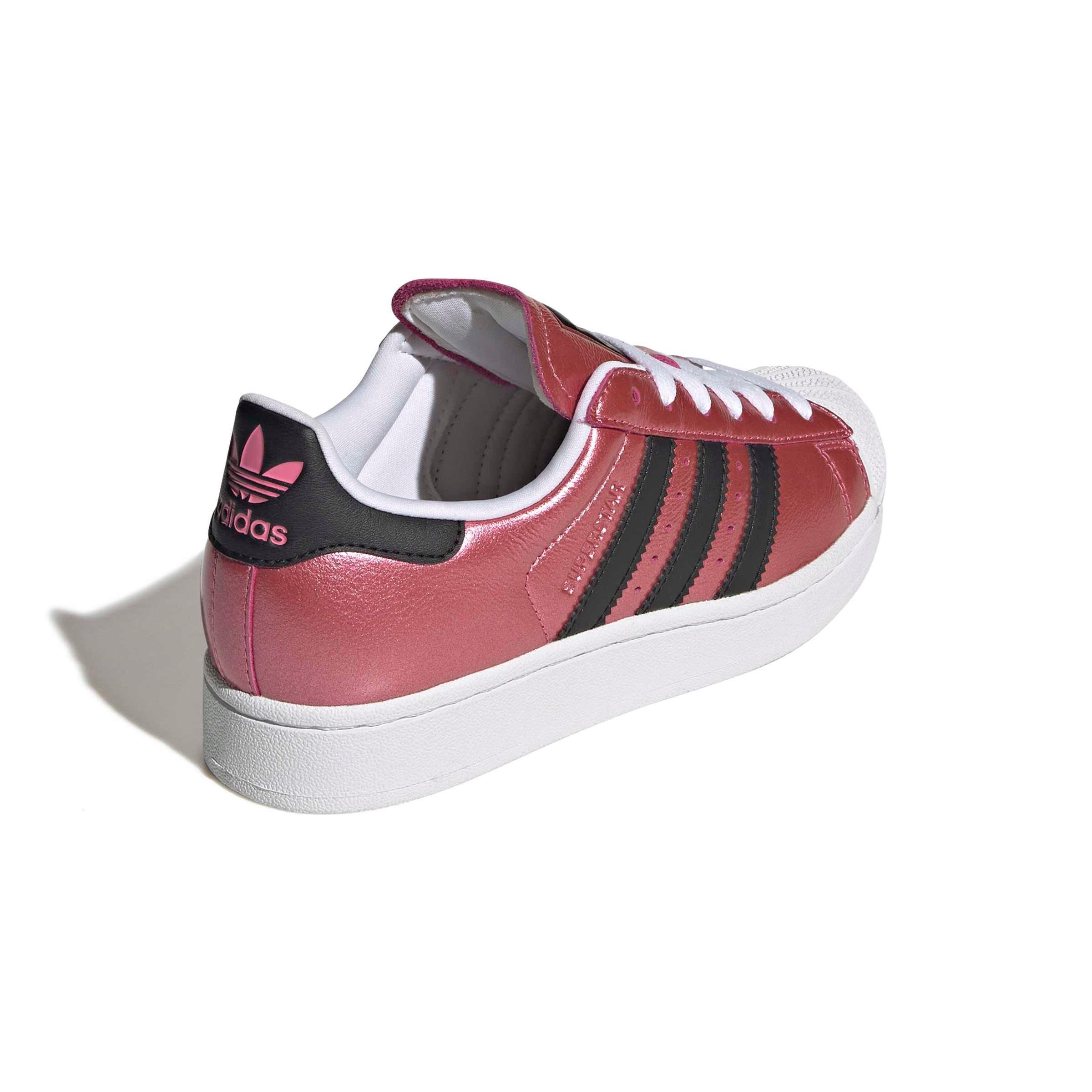 adidas Originals Superstar II "Pink Fusion/Core Black/Ftwr White" Grade School Girls' Shoe - PINK/WHITE/BLACK Thumbnail View 4