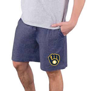 College Concepts Men's Milwaukee Brewers Quest Shorts - Navy