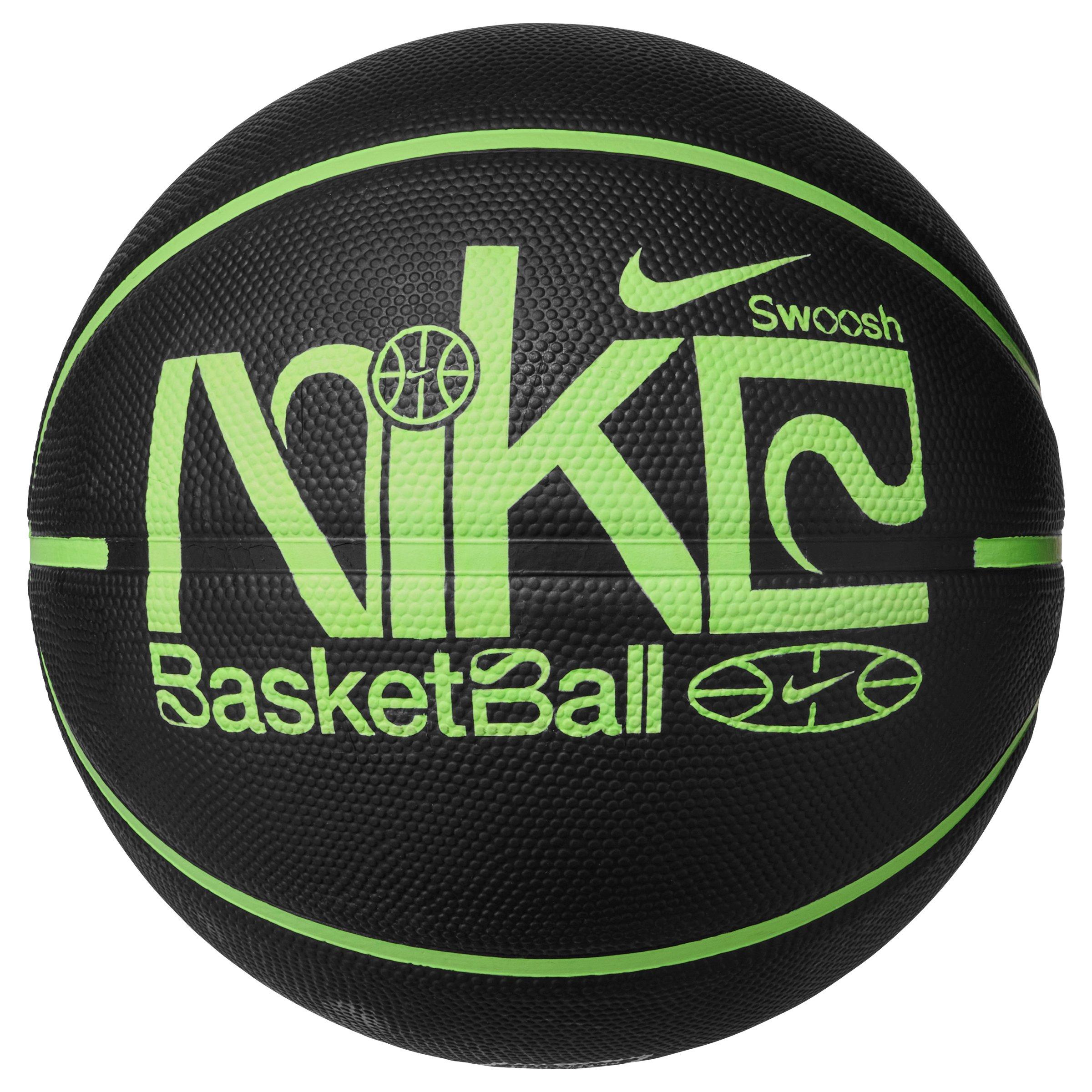 Nike Everyday Playground 8P Graphic Basketball - Black/Lime - BLACK/LIME Thumbnail View 1