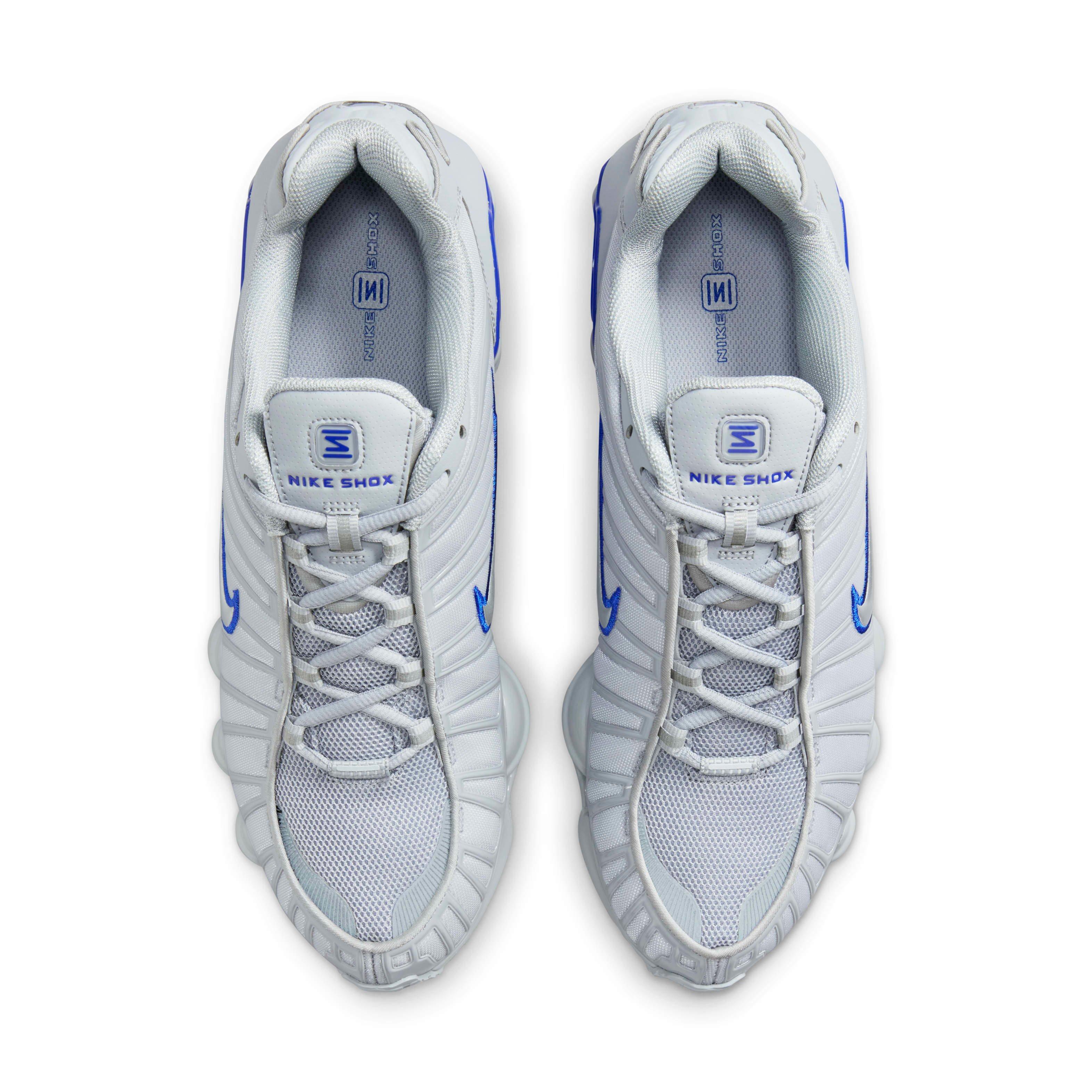 Nike Shox TL "Wolf Grey/Racer Blue/Metallic Silver" Men's Shoe - GREY/BLUE/SILVER Thumbnail View 4