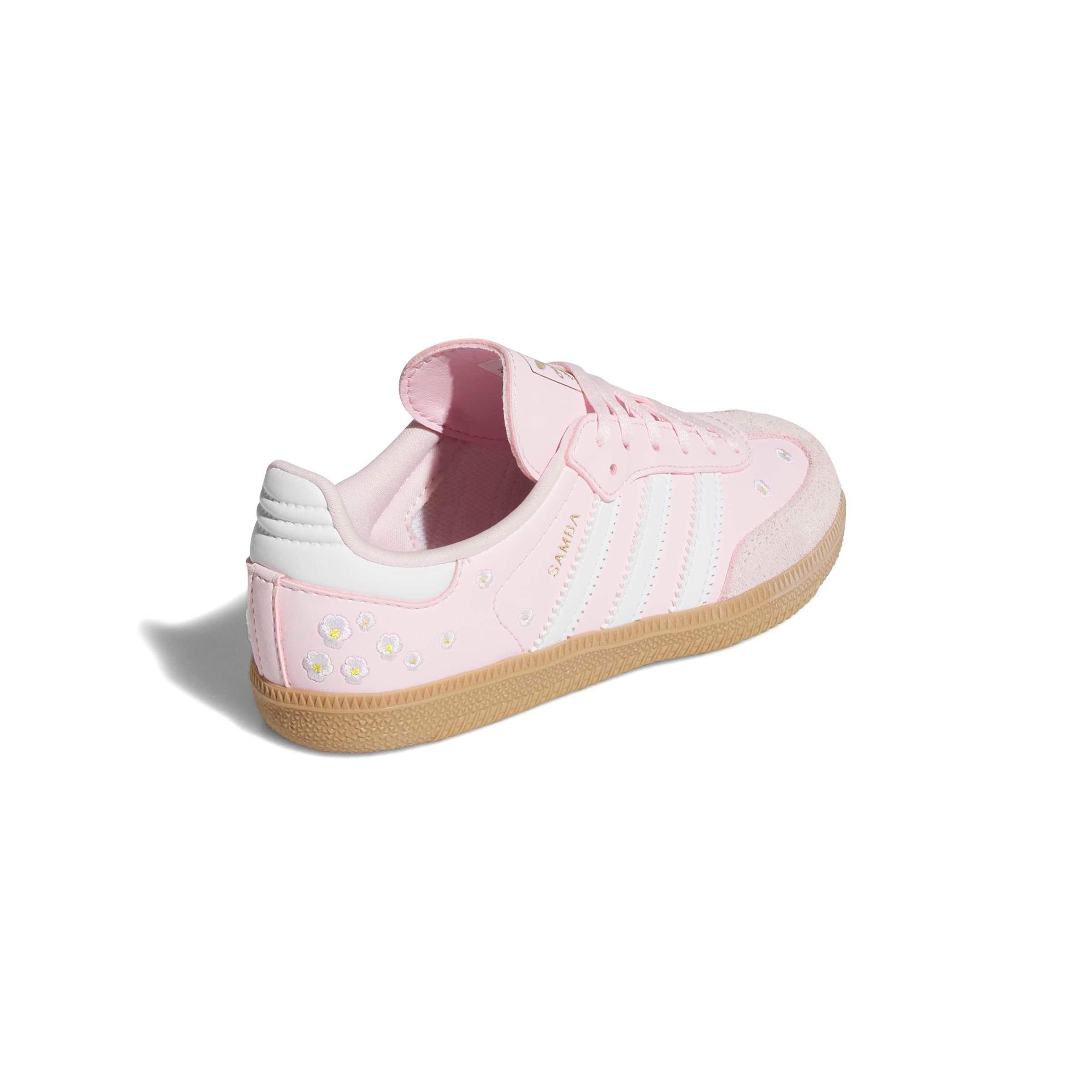 adidas Originals Samba OG "Clear Pink/Ftwr White/Gum 3" Preschool Girls' Shoe - PINK/WHITE/GUM Thumbnail View 4