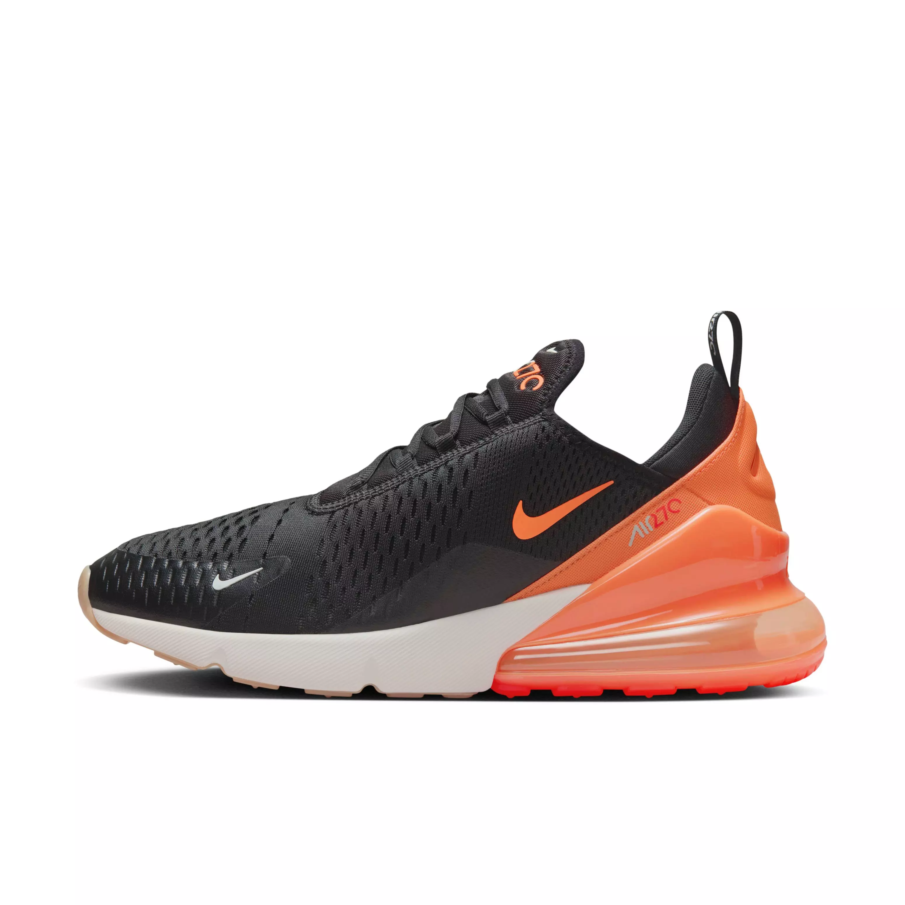Nike Air Max 270 "Black/Bright Crimson/Phantom/Total Orange" Men's Shoe - BLACK/CRIMSON/PHANTOM/ORANGE