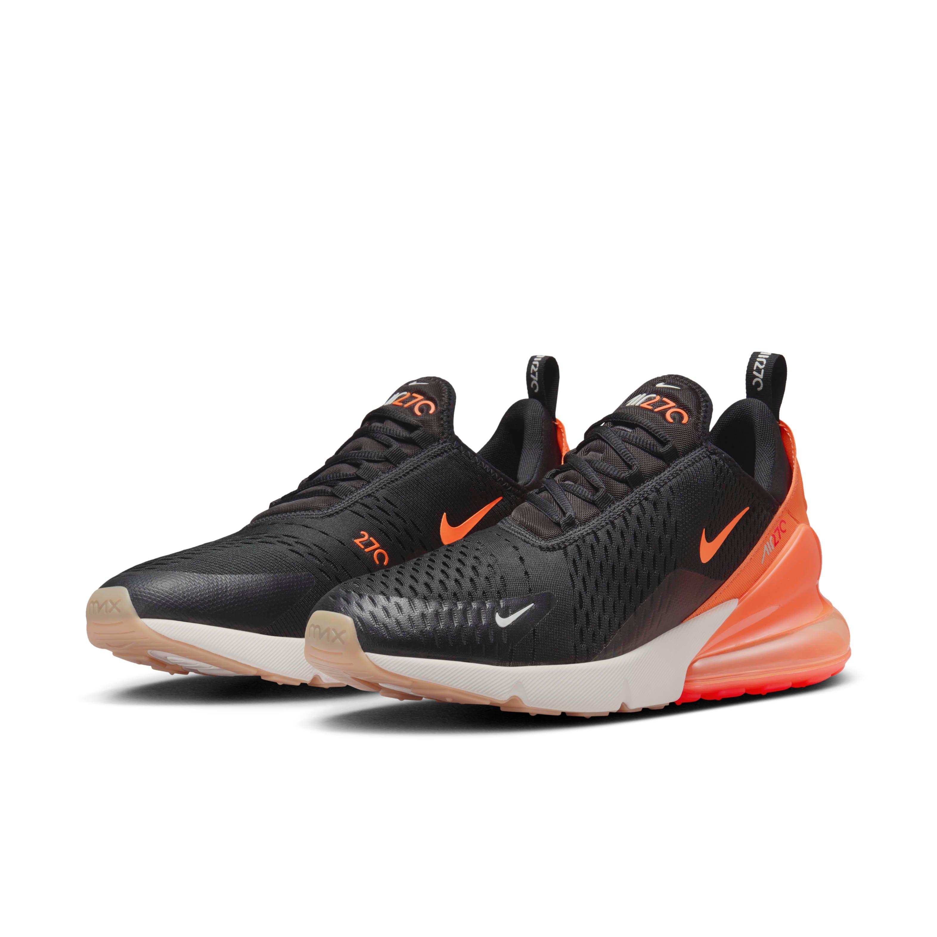 Nike Air Max 270 "Black/Bright Crimson/Phantom/Total Orange" Men's Shoe - BLACK/CRIMSON/PHANTOM/ORANGE Thumbnail View 3