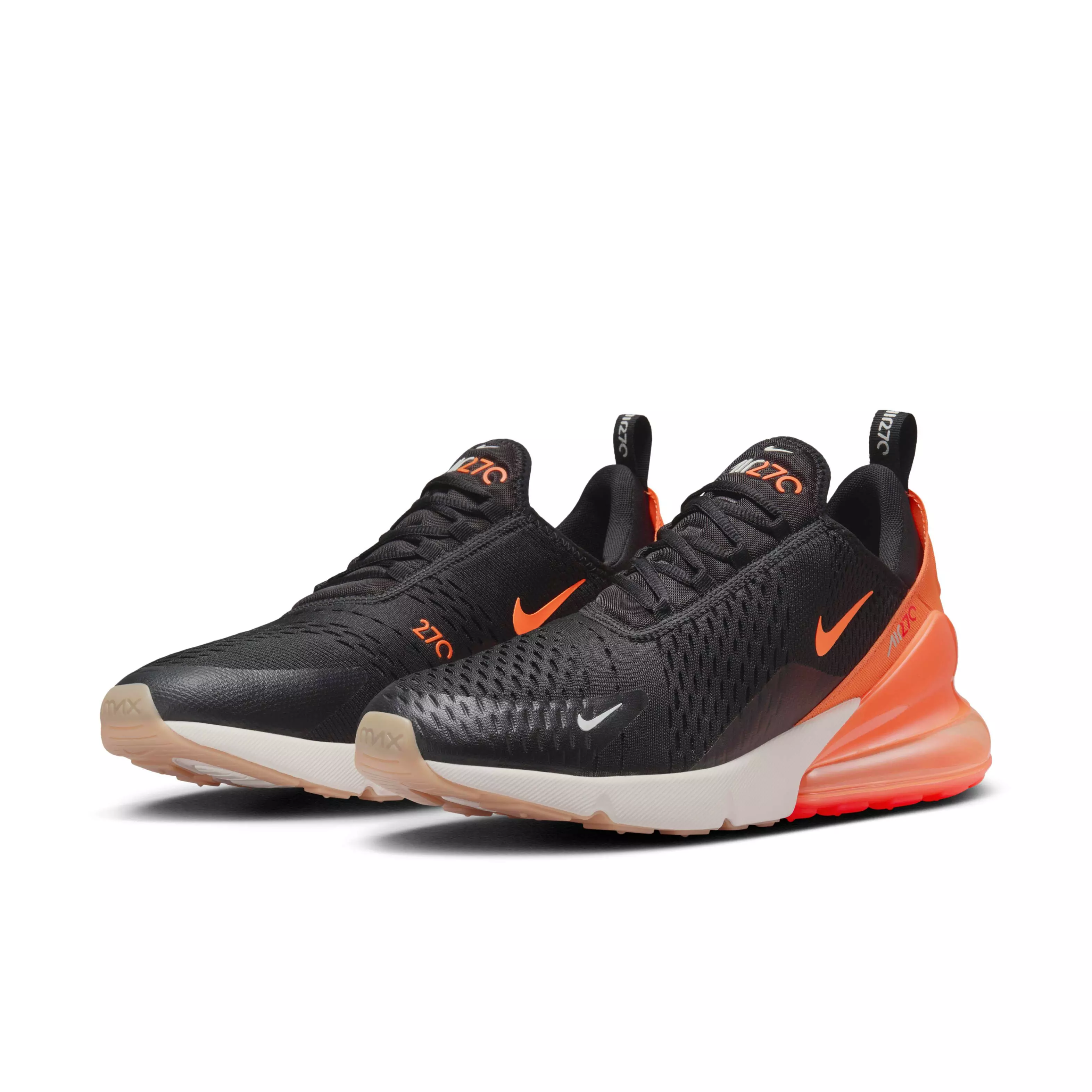 Nike Air Max 270 "Black/Bright Crimson/Phantom/Total Orange" Men's Shoe - BLACK/CRIMSON/PHANTOM/ORANGE
