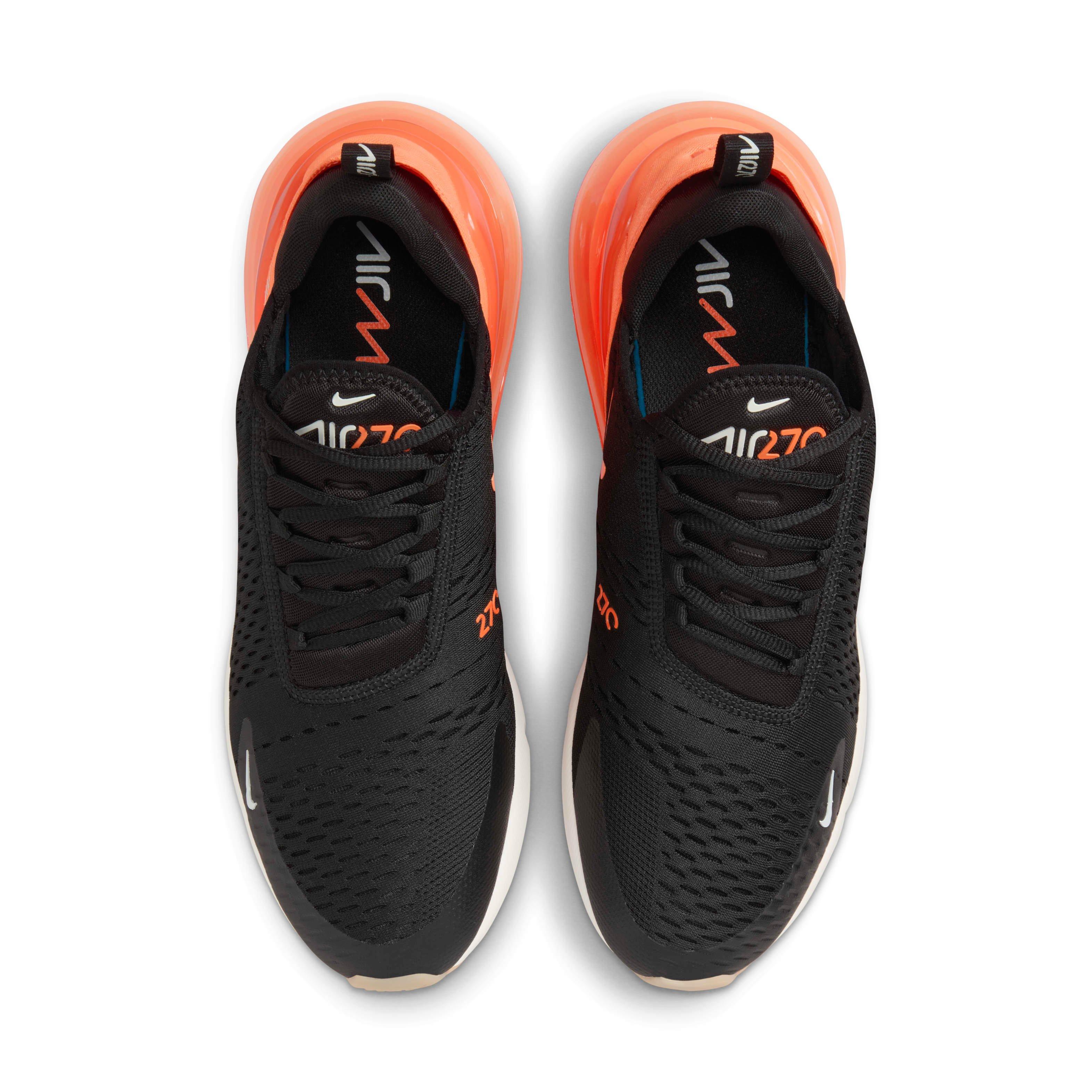 Nike Air Max 270 "Black/Bright Crimson/Phantom/Total Orange" Men's Shoe - BLACK/CRIMSON/PHANTOM/ORANGE Thumbnail View 4