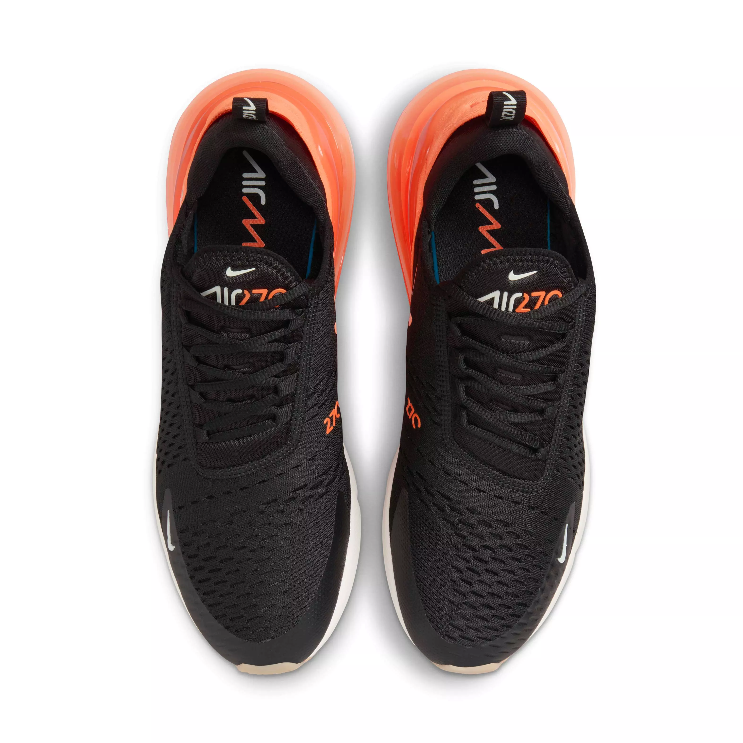 Nike Air Max 270 "Black/Bright Crimson/Phantom/Total Orange" Men's Shoe - BLACK/CRIMSON/PHANTOM/ORANGE