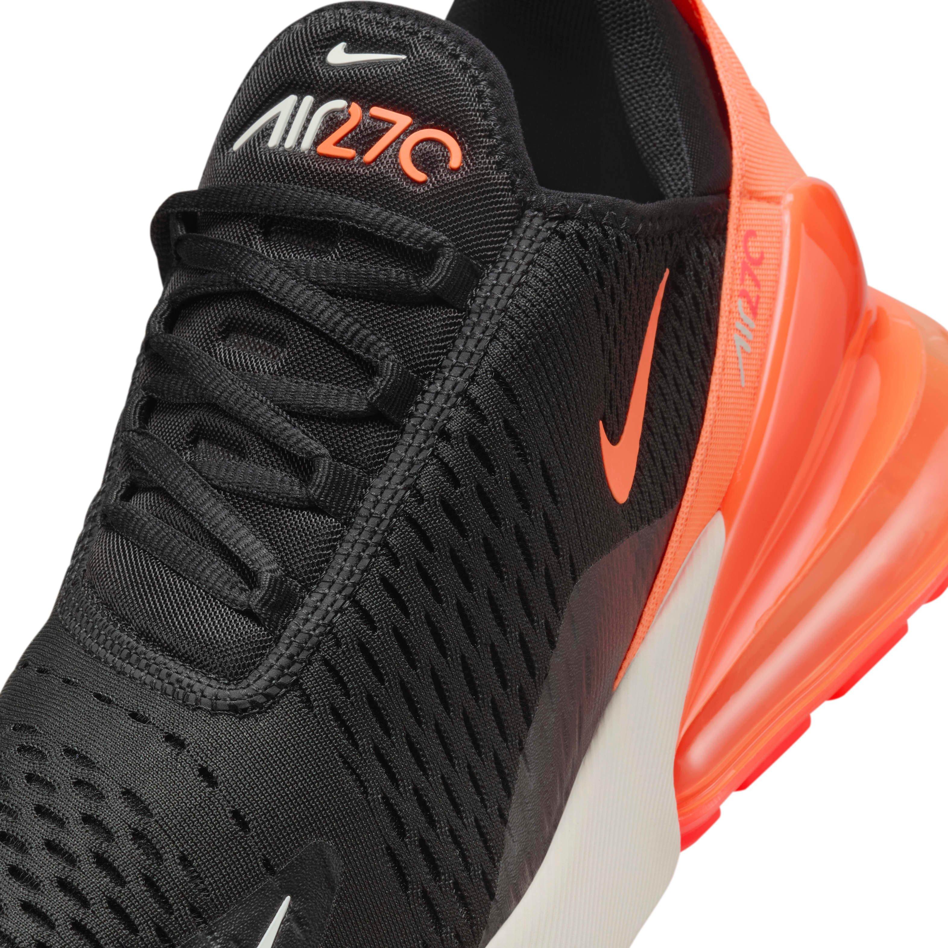 Nike Air Max 270 "Black/Bright Crimson/Phantom/Total Orange" Men's Shoe - BLACK/CRIMSON/PHANTOM/ORANGE Thumbnail View 7