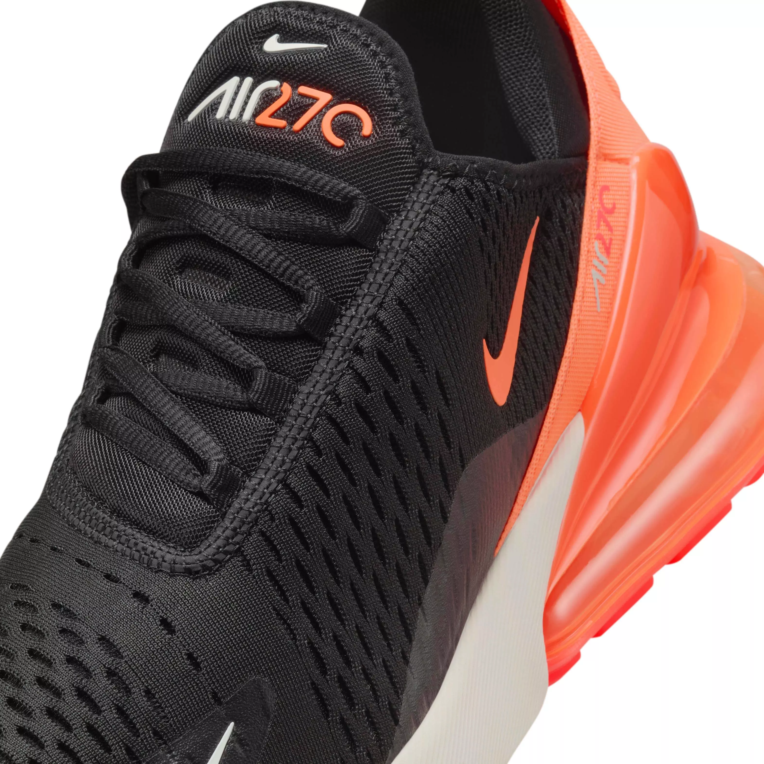 Nike Air Max 270 "Black/Bright Crimson/Phantom/Total Orange" Men's Shoe - BLACK/CRIMSON/PHANTOM/ORANGE