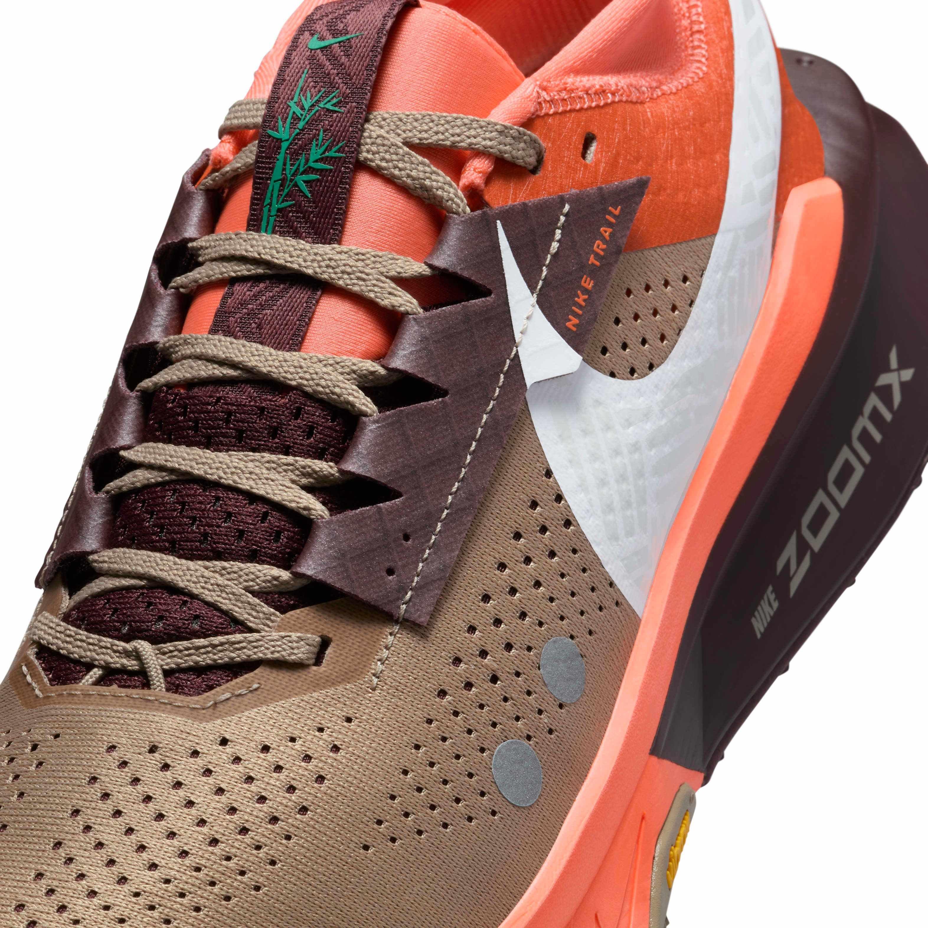 Nike Zegama 2 "Khaki/Hyper Crimson/Burgundy Crush/White" Men's Trail Running Shoe - KHAKI/CRIMSON/BURGUNDY/WHITE Thumbnail View 7