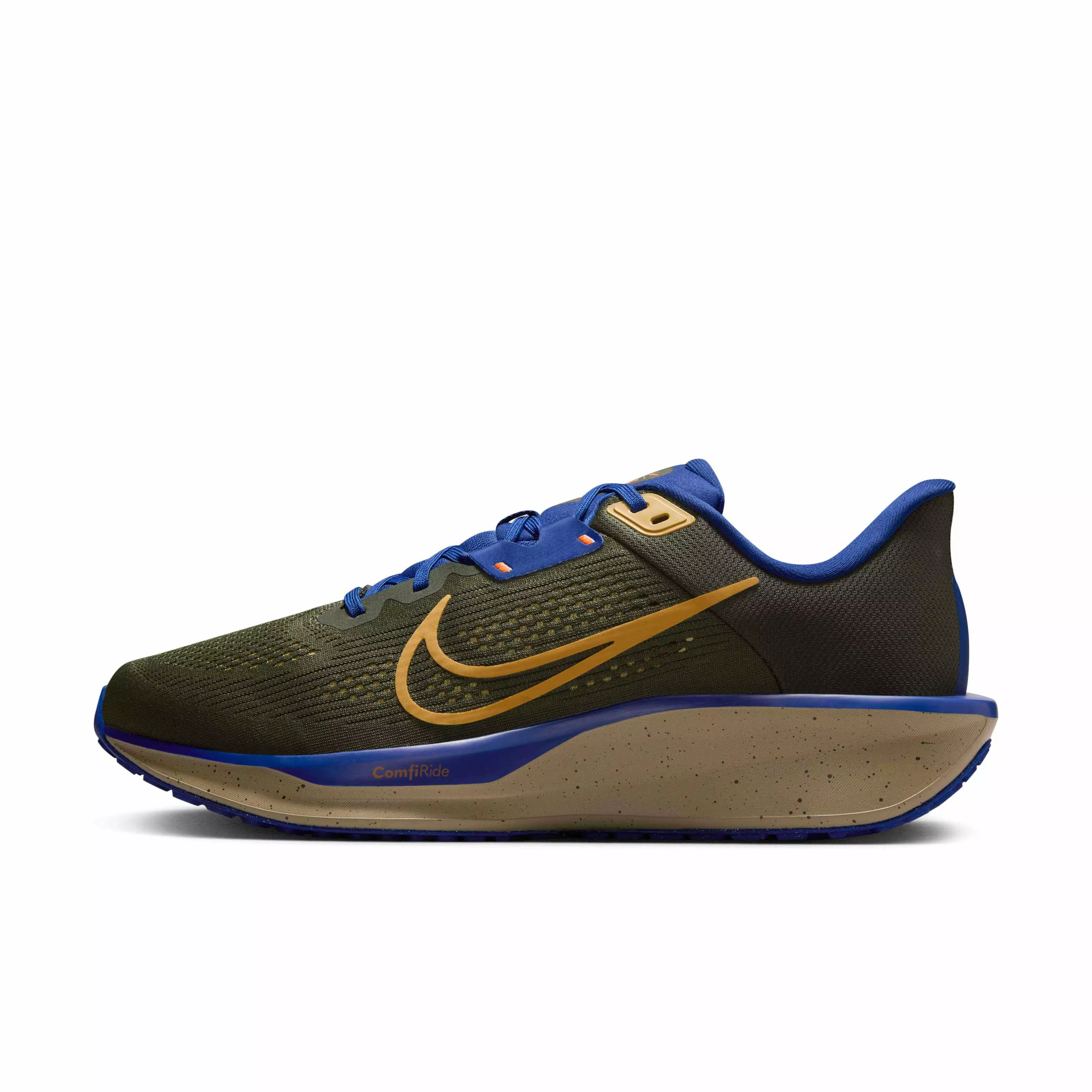 Nike Quest 6 "Cargo Khaki/Deep Royal Blue/Neutral Olive/Infinite Gold" Men's Running Shoe - KHAKI/BLUE/OLIVE/GOLD