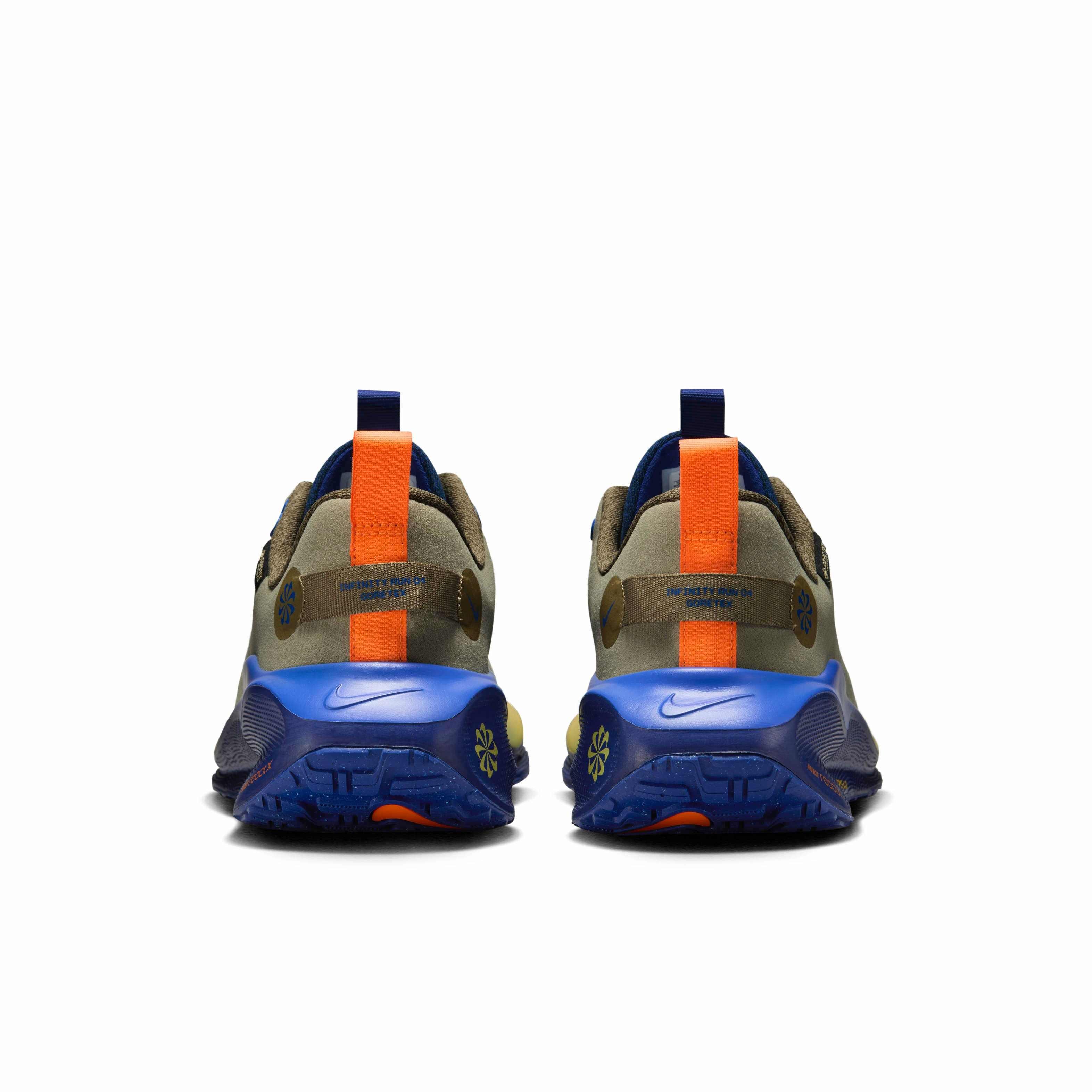Nike InfinityRN 4 GORE-TEX "Neutral Olive/Racer Blue/Cargo Khaki/Thunder Blue" Men's Running Shoe - OLIVE/BLUE/KHAKI/BLUE Thumbnail View 5