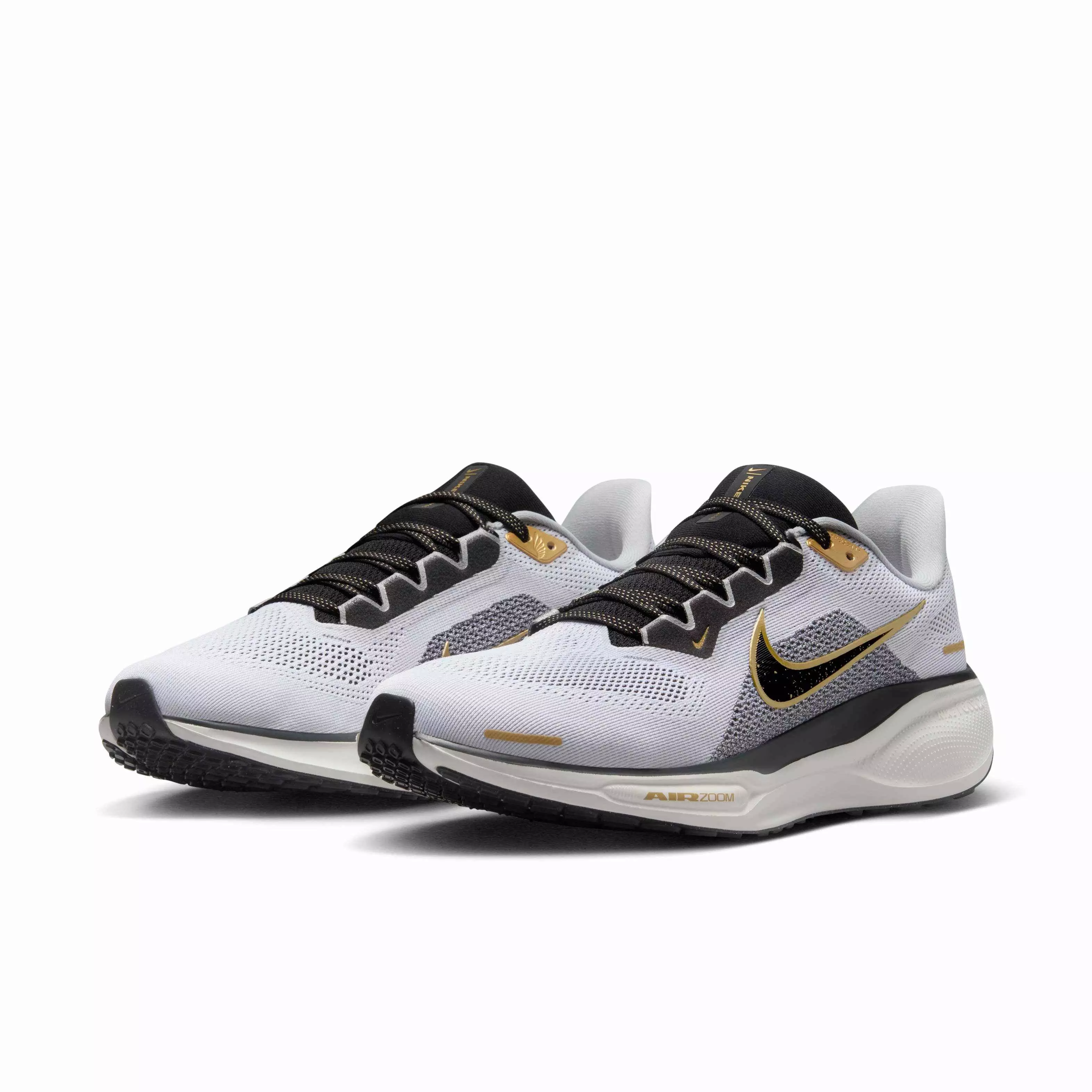 Nike Pegasus 41 "White/Metallic Gold/Light Smoke Grey/Black" Men's Running Shoe - WHITE/GOLD/LT GREY/BLACK