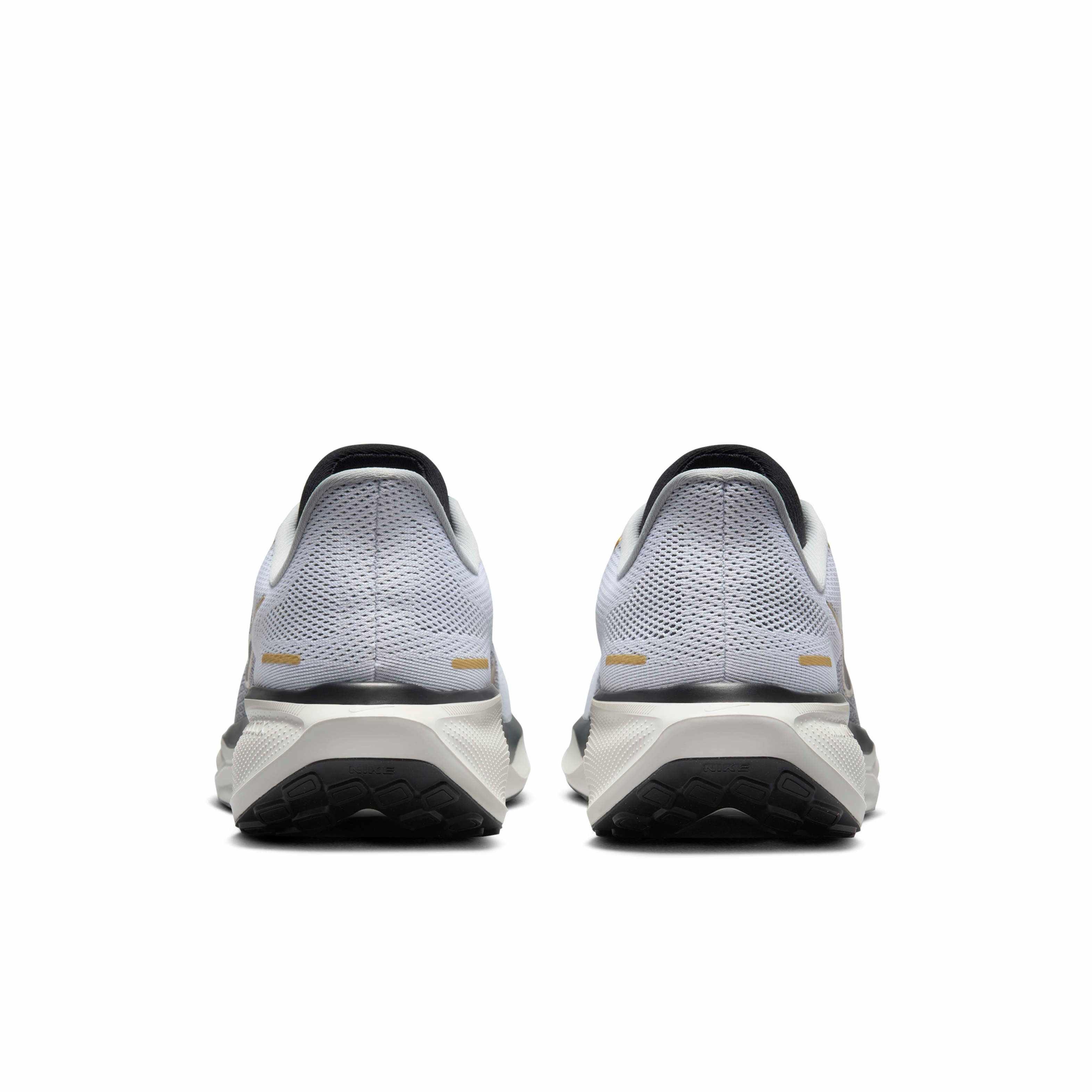 Nike Pegasus 41 "White/Metallic Gold/Light Smoke Grey/Black" Men's Running Shoe - WHITE/GOLD/LT GREY/BLACK Thumbnail View 5