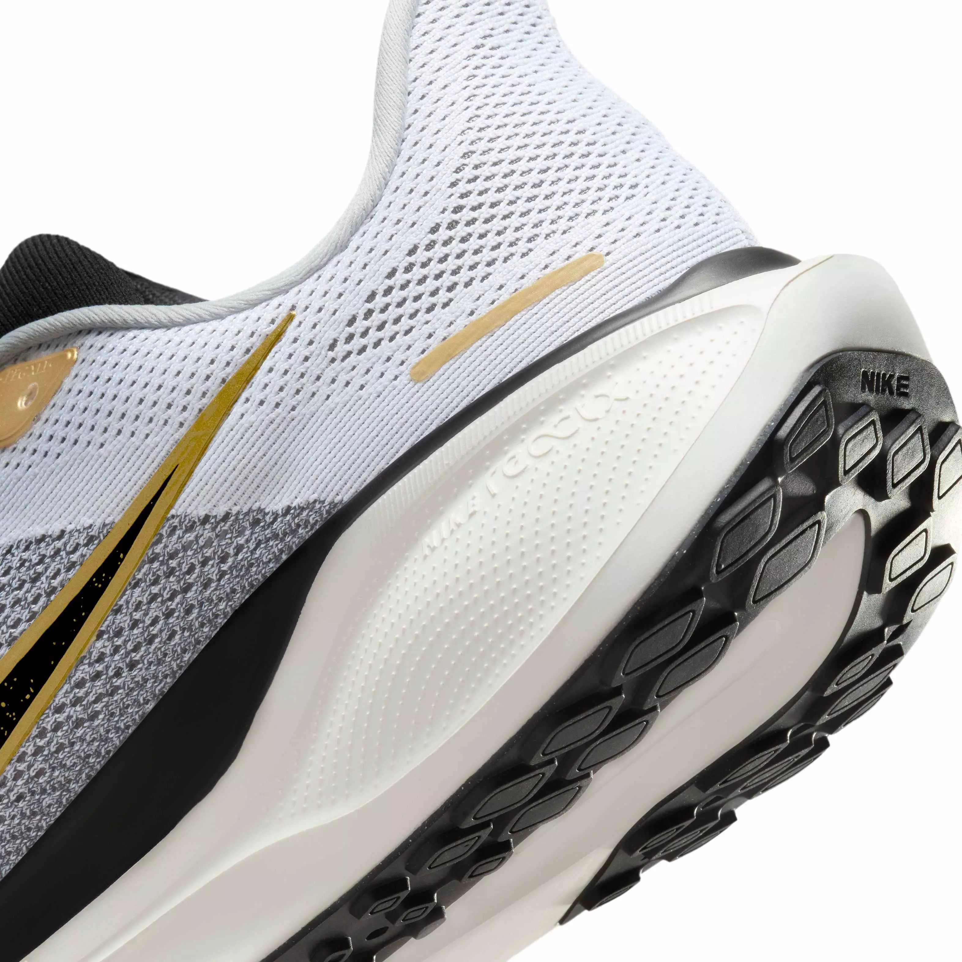 Nike Pegasus 41 "White/Metallic Gold/Light Smoke Grey/Black" Men's Running Shoe - WHITE/GOLD/LT GREY/BLACK