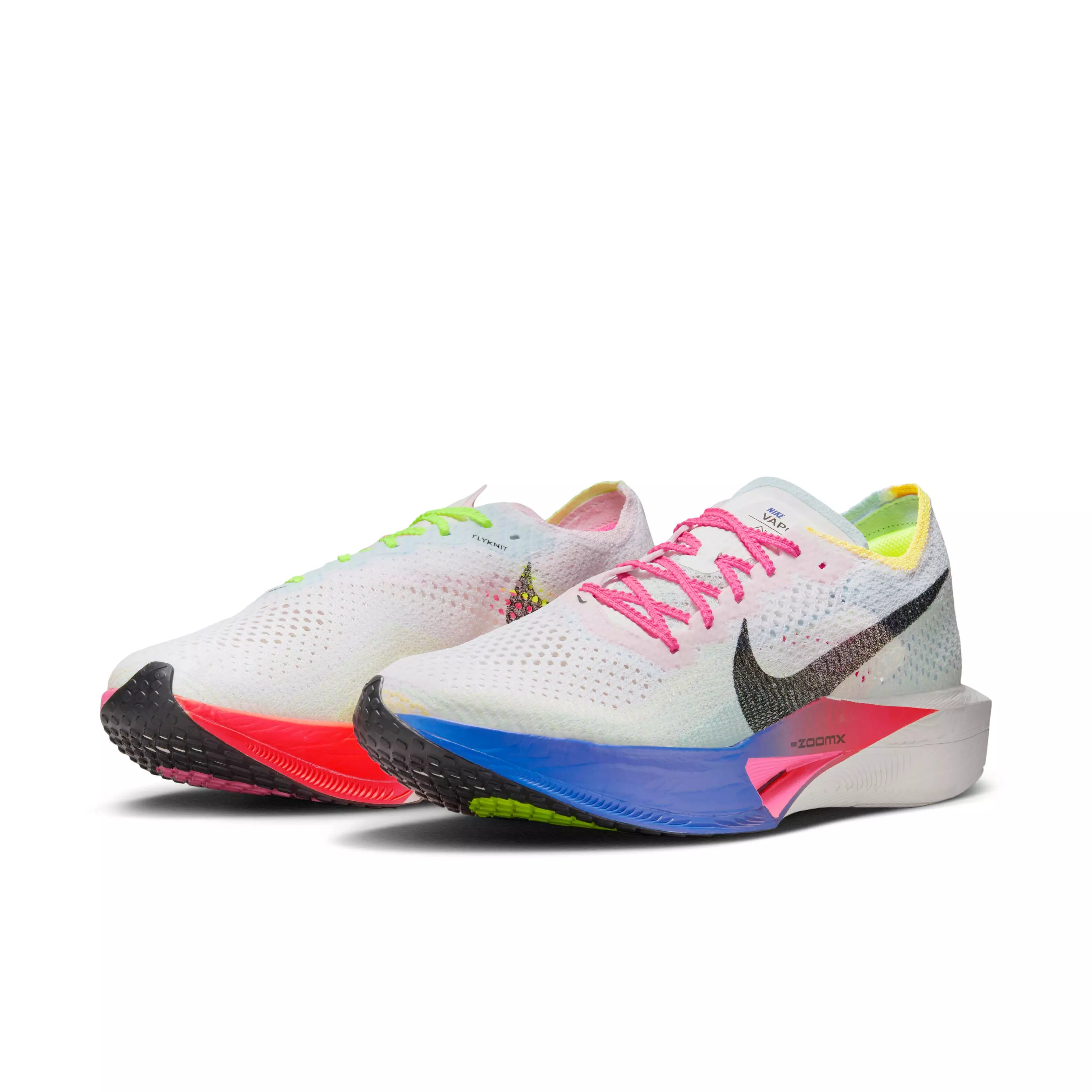 Nike Vaporfly 3 "Multi-Color/Volt/Hyper Pink/Black" Men's Running Shoe - MULTI-COLOR/VOLT/PINK/BLACK