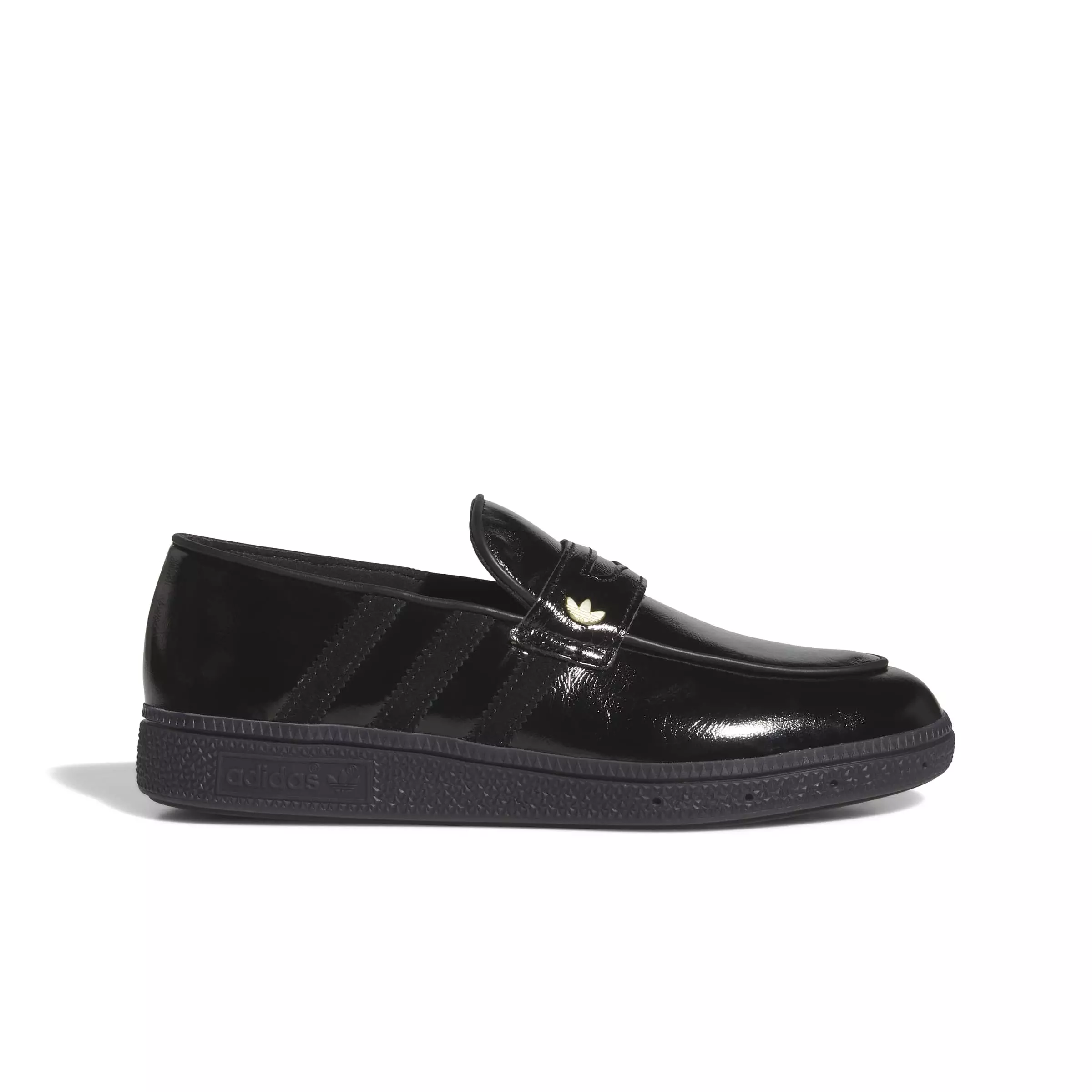 adidas Originals Handball Spezial Loafer "Core Black/Core Black/Gold Metallic" Women's Shoe - BLACK/BLACK/GOLD