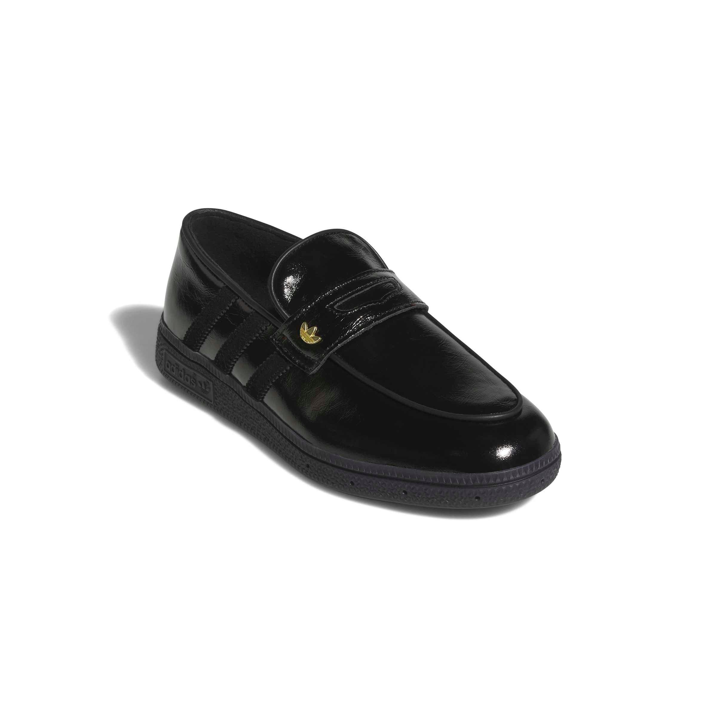 adidas Originals Handball Spezial Loafer "Core Black/Core Black/Gold Metallic" Women's Shoe - BLACK/BLACK/GOLD