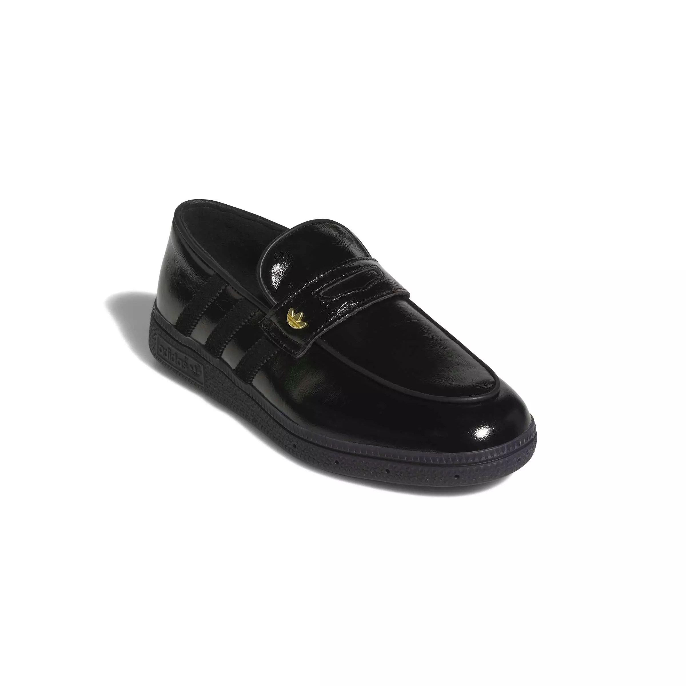adidas Originals Handball Spezial Loafer "Core Black/Core Black/Gold Metallic" Women's Shoe - BLACK/BLACK/GOLD