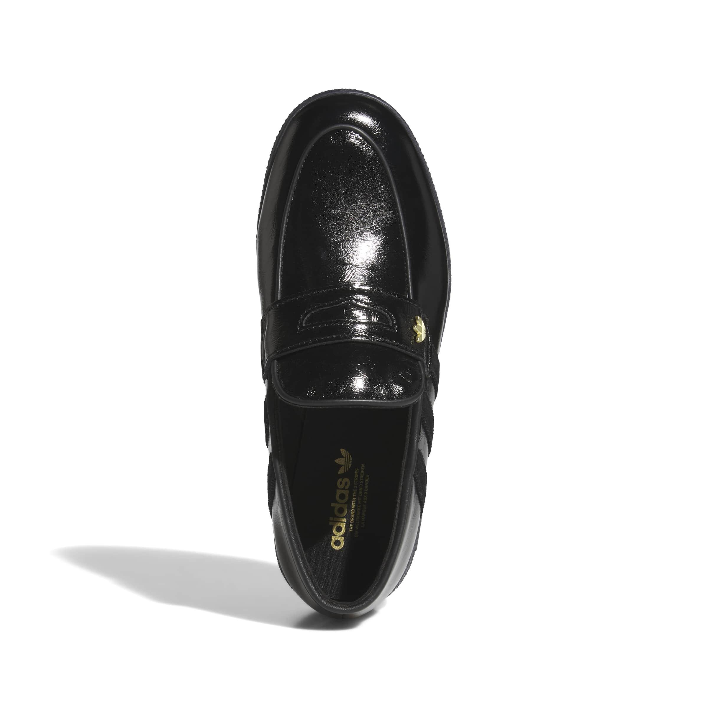 adidas Originals Handball Spezial Loafer "Core Black/Core Black/Gold Metallic" Women's Shoe - BLACK/BLACK/GOLD