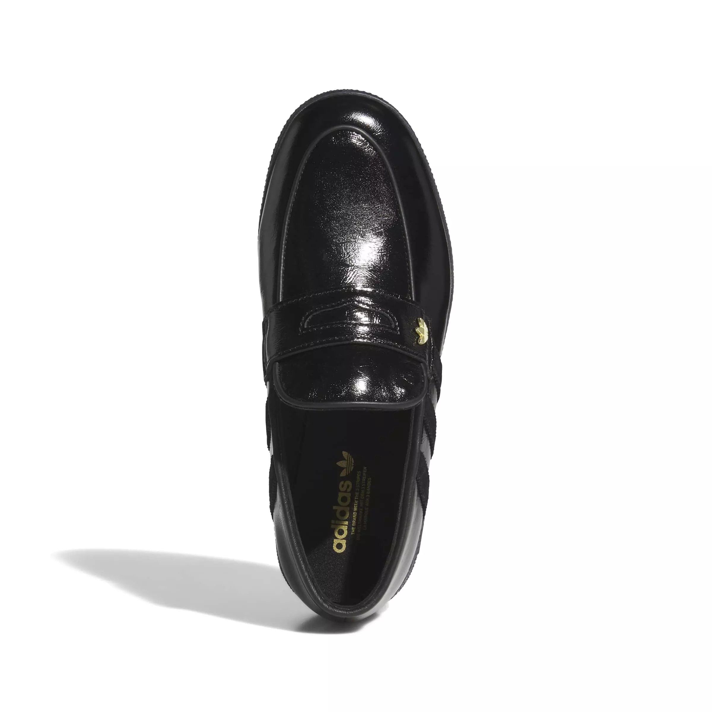 adidas Originals Handball Spezial Loafer "Core Black/Core Black/Gold Metallic" Women's Shoe - BLACK/BLACK/GOLD