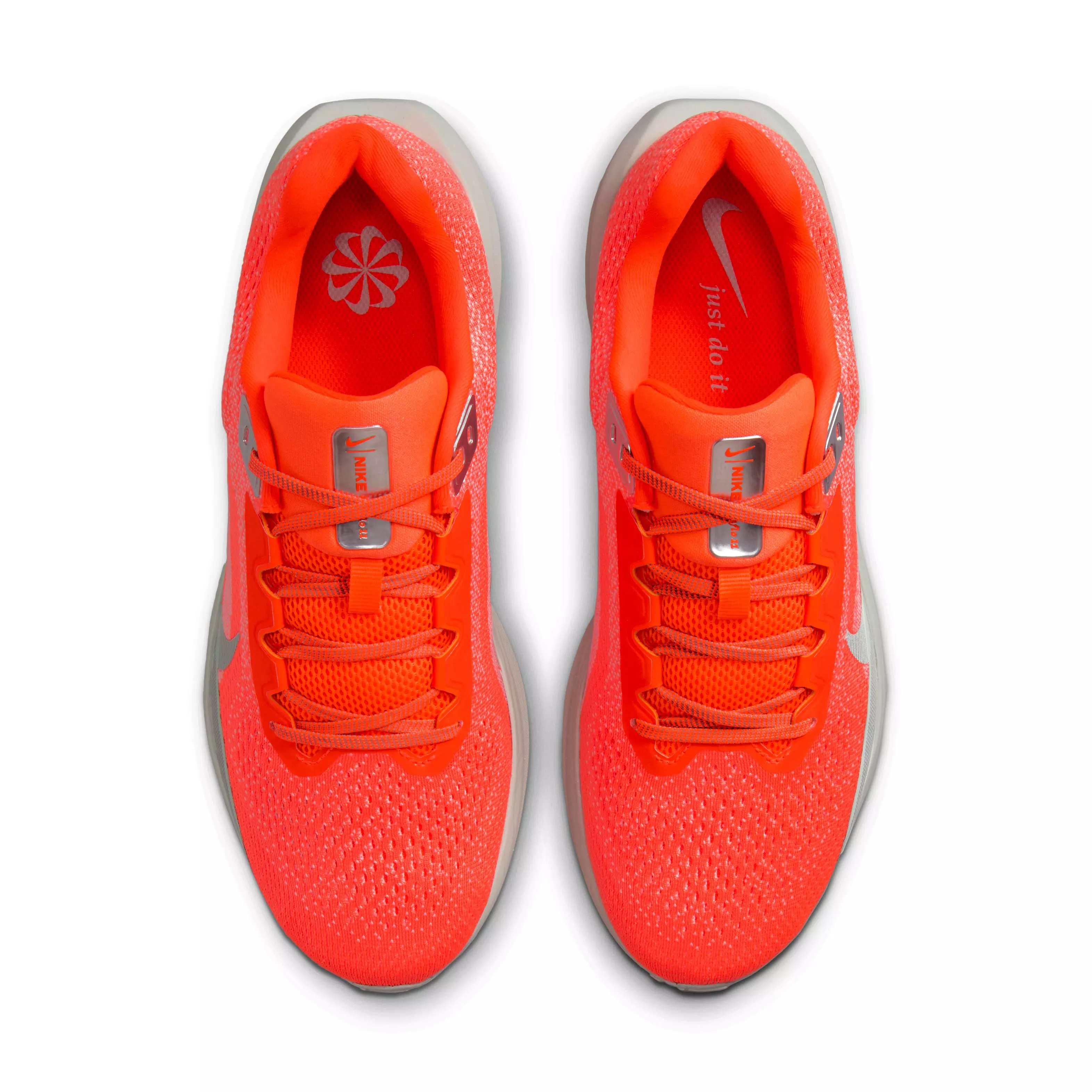 Nike Winflo 11 "Hyper Crimson/Safety Orange/Metallic Silver" Men's Running Shoe - CRIMSON/ORANGE/SILVER