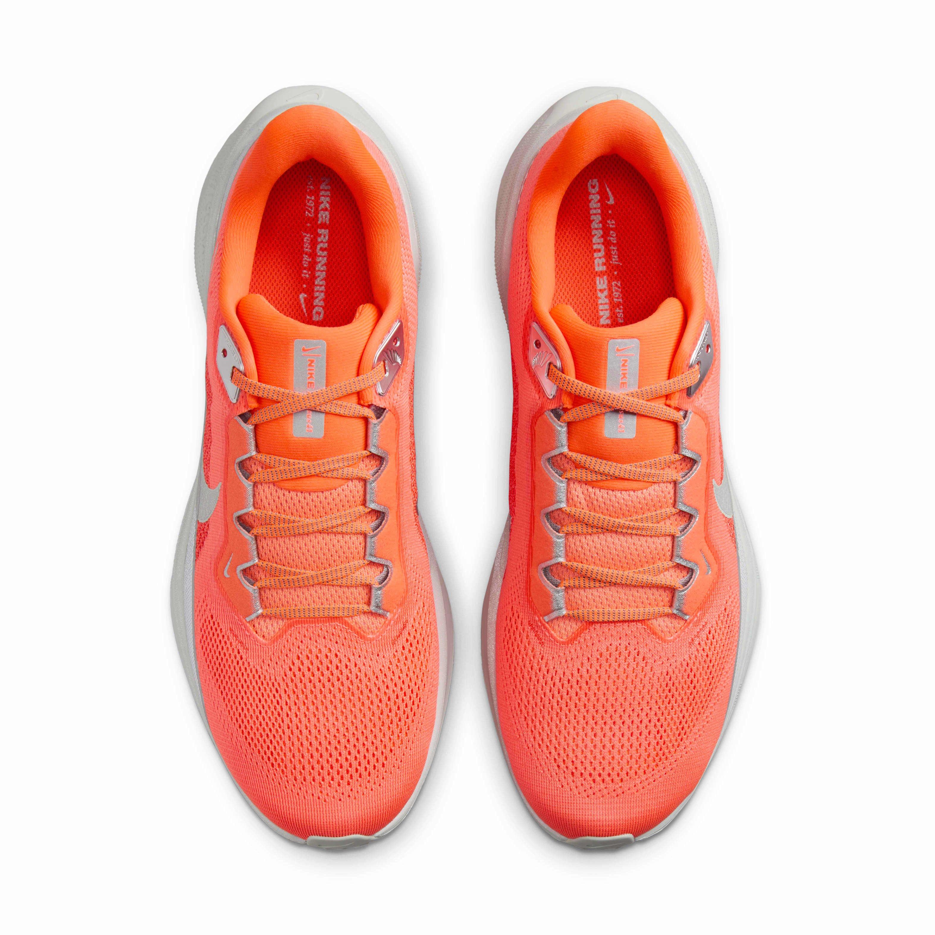 Nike Pegasus 41 "Hyper Crimson/Safety Orange/Photon Dust/Metallic Silver" Men's Running Shoe - CRIMSON/ORANGE/DUST/SILVER Thumbnail View 4