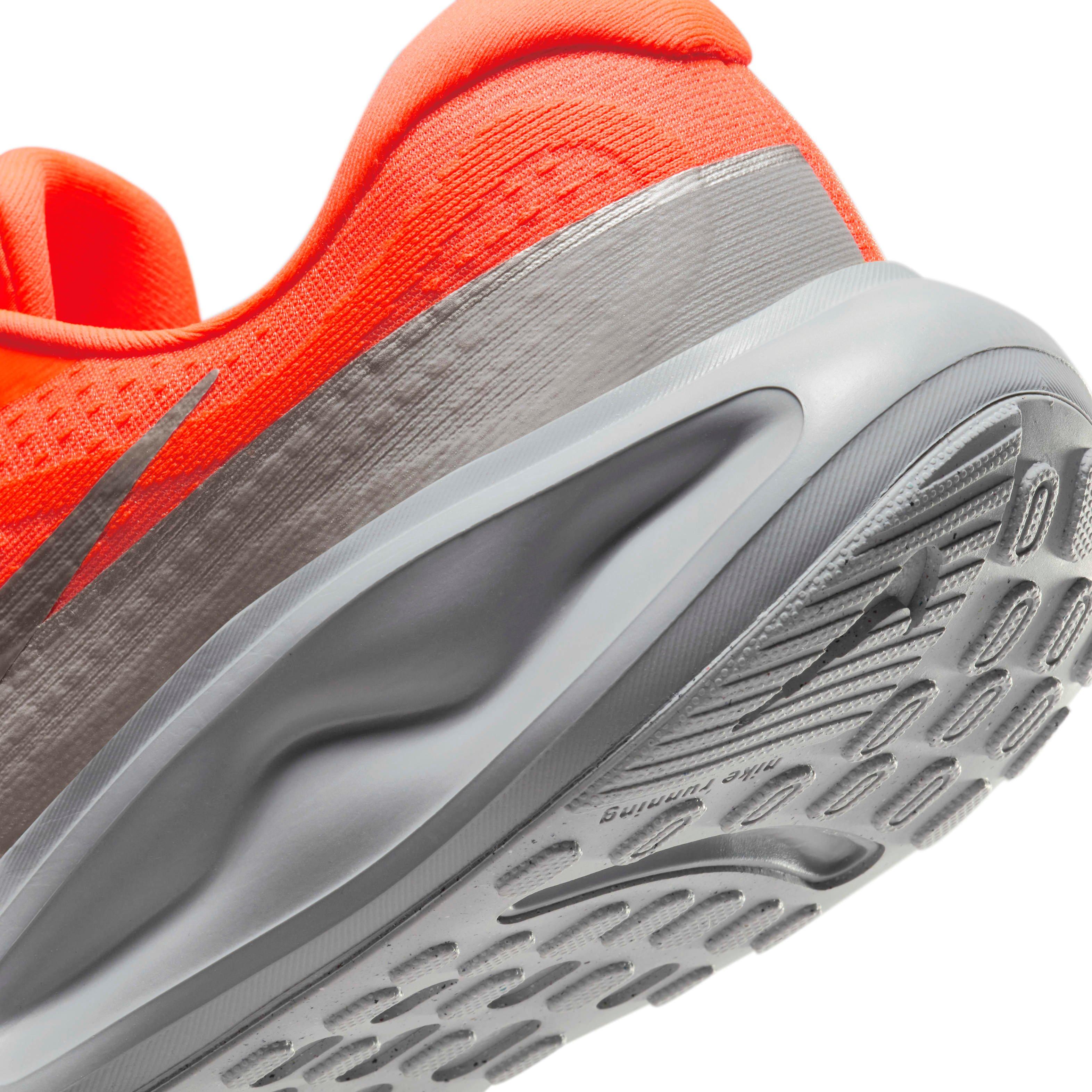 Nike Journey Run "Hyper Crimson/Wolf Grey/Safety Orange/Metallic Silver" Men's Running Shoe - CRIMSON/GREY/ORANGE/SILVER Thumbnail View 8