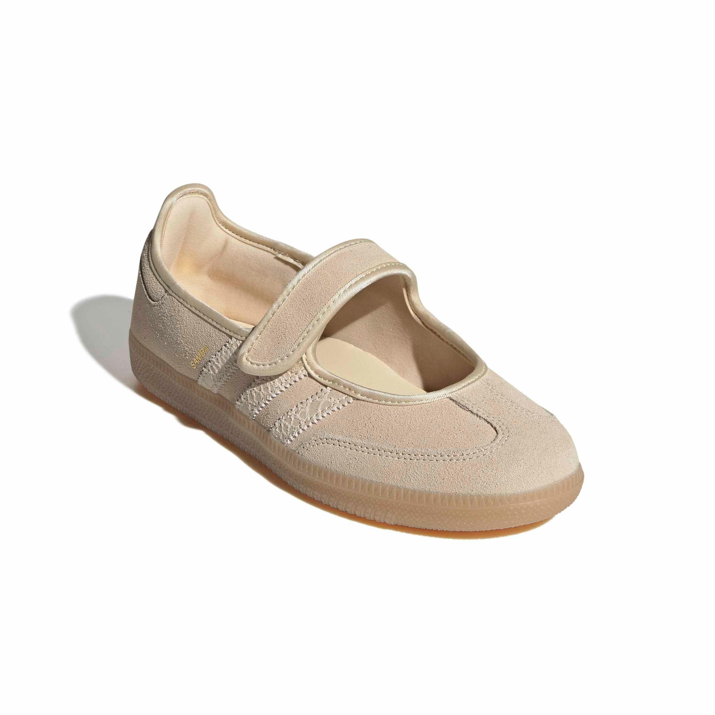 adidas Originals Samba Jane "Sand Strata/Sand Strata/Gold Metallic" Women's Shoe - SAND/SAND/GOLD Thumbnail View 3