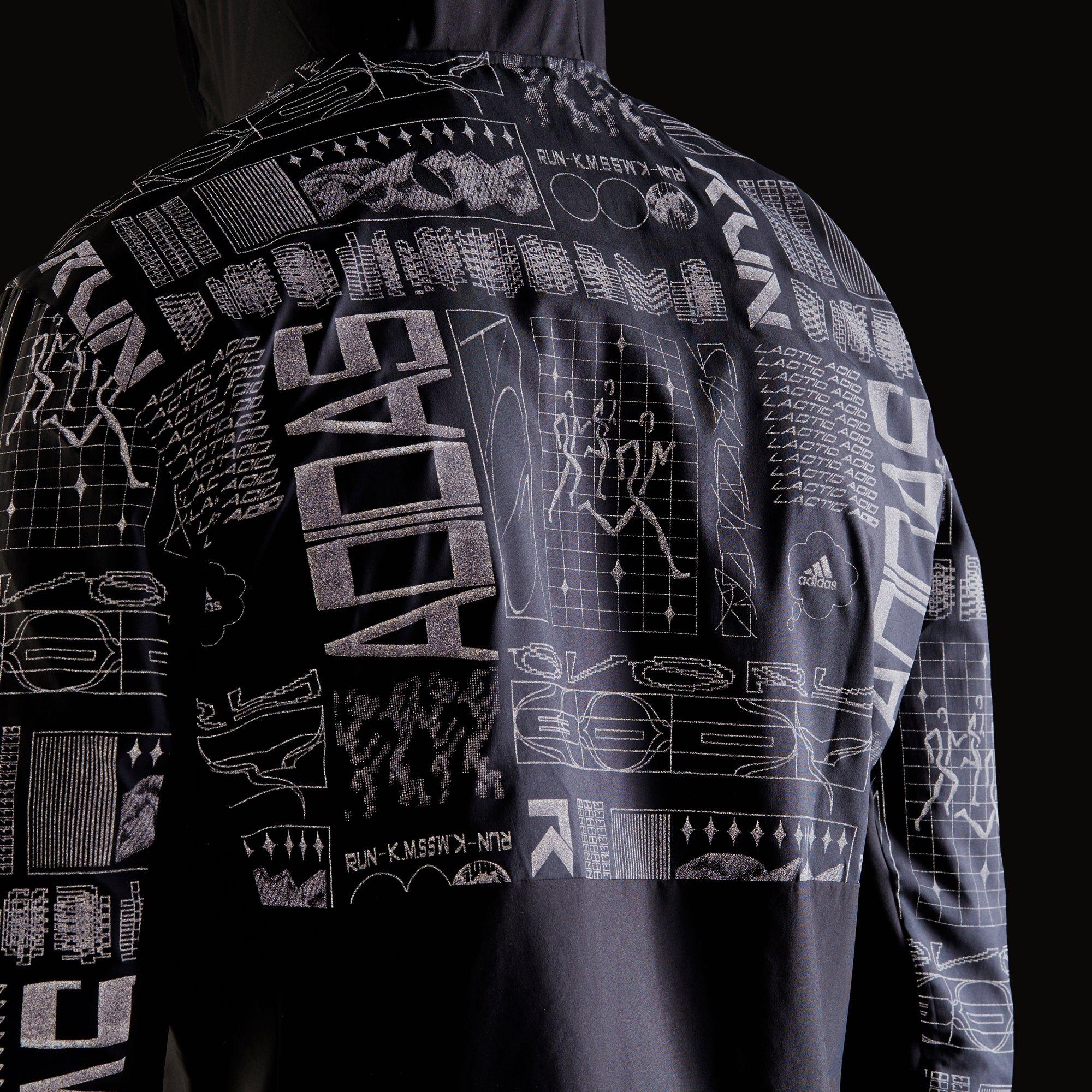 adidas reflective running jacket