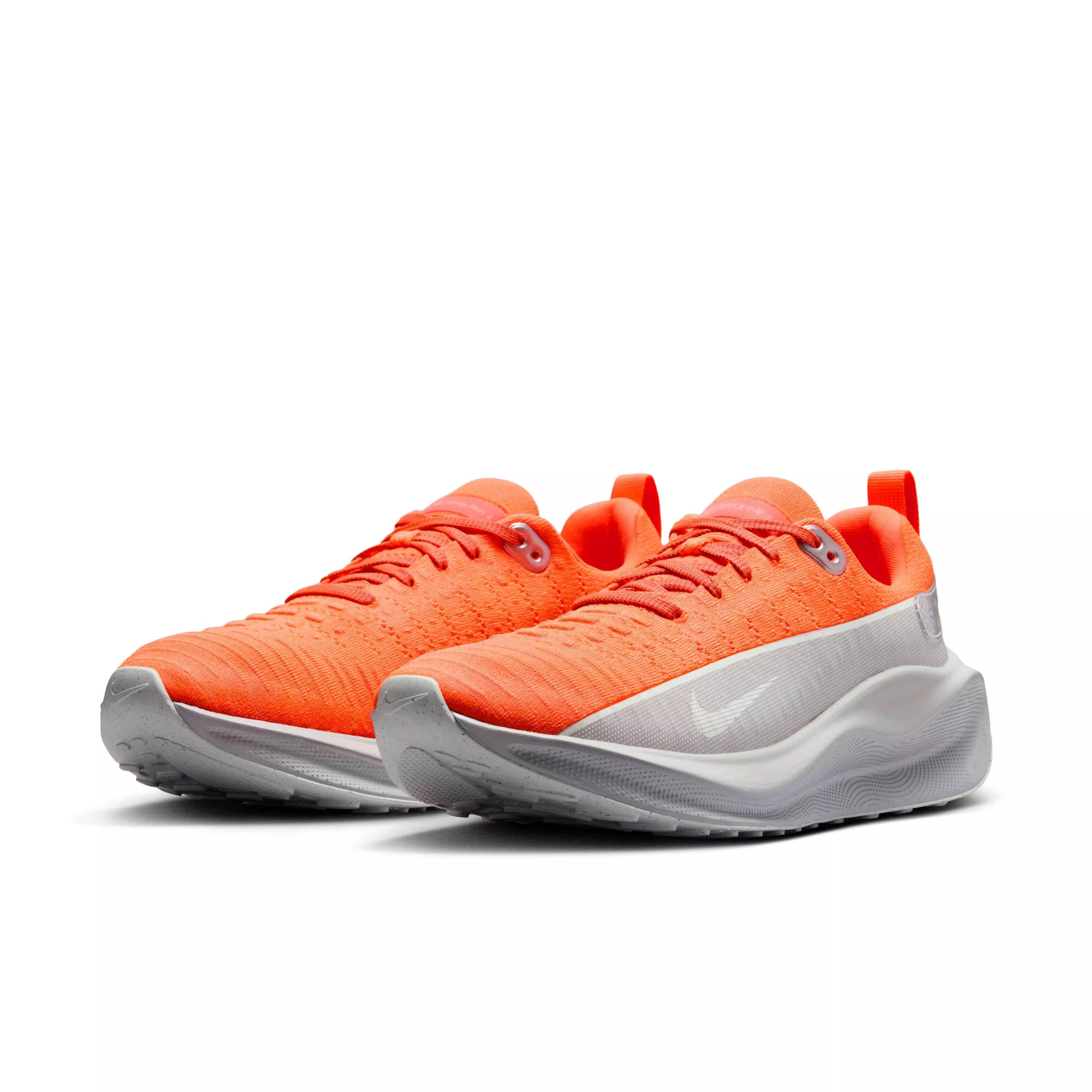 Nike InfinityRN 4 "Hyper Crimson/Light Silver/Photon Dust/Metallic Silver" Men's Running Shoe - CRIMSON/LT SILVER/DUST/SILVER