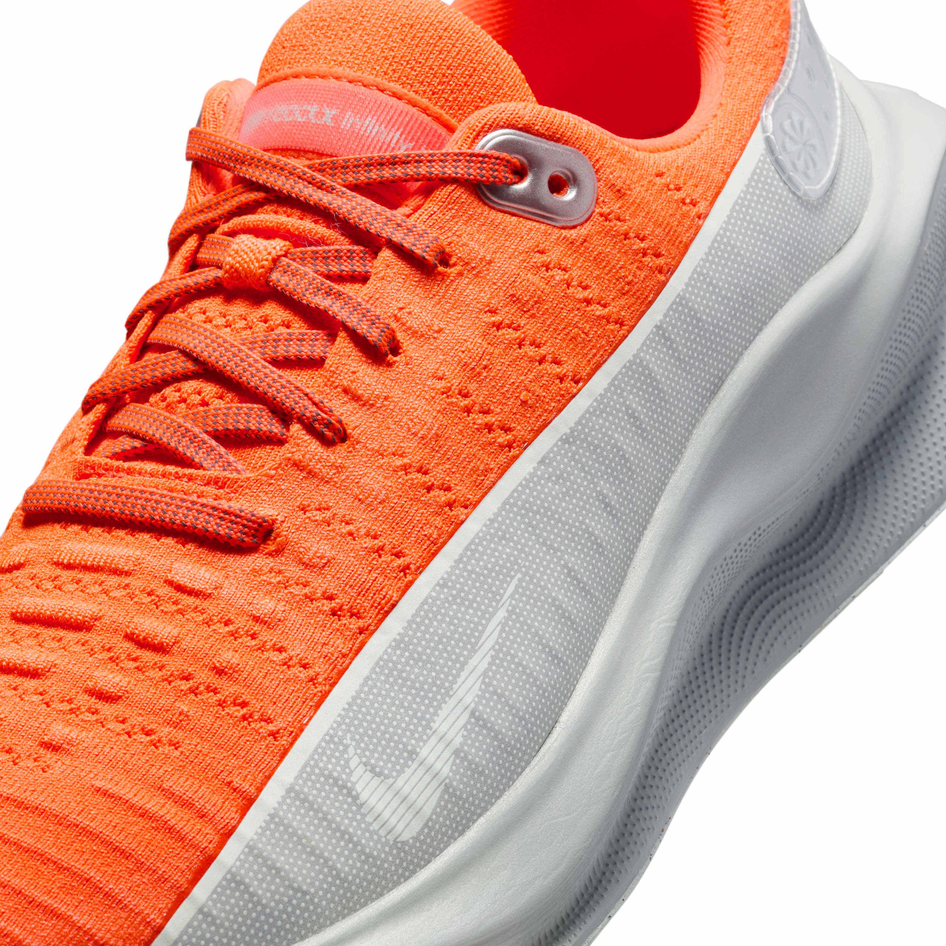 Nike InfinityRN 4 "Hyper Crimson/Light Silver/Photon Dust/Metallic Silver" Men's Running Shoe - CRIMSON/LT SILVER/DUST/SILVER Thumbnail View 7