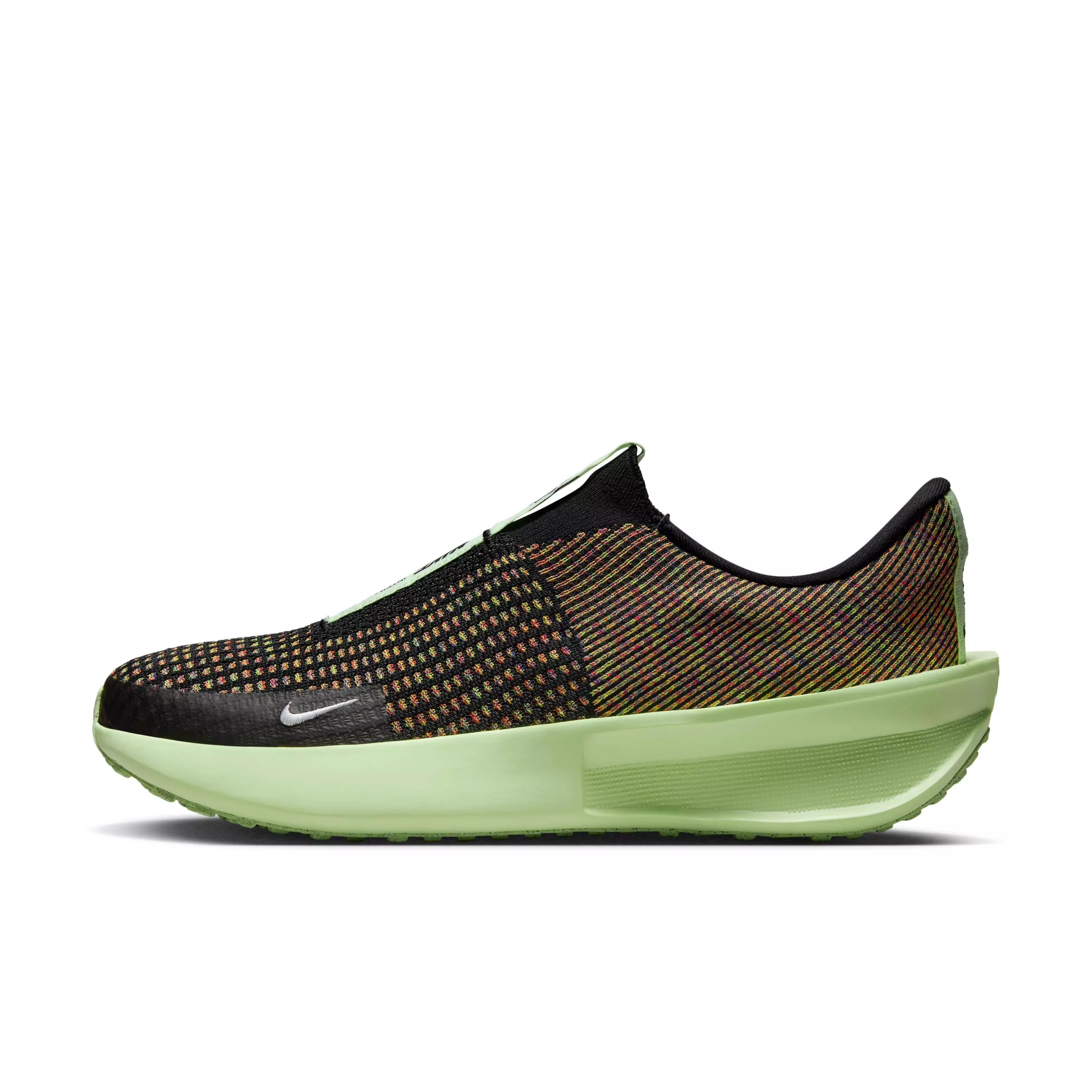 Nike Interact Run EasyOn "Black/Barely Volt/Multi-Color/White" Men's Running Shoe - BLACK/VOLT/MULTI-COLOR/WHITE