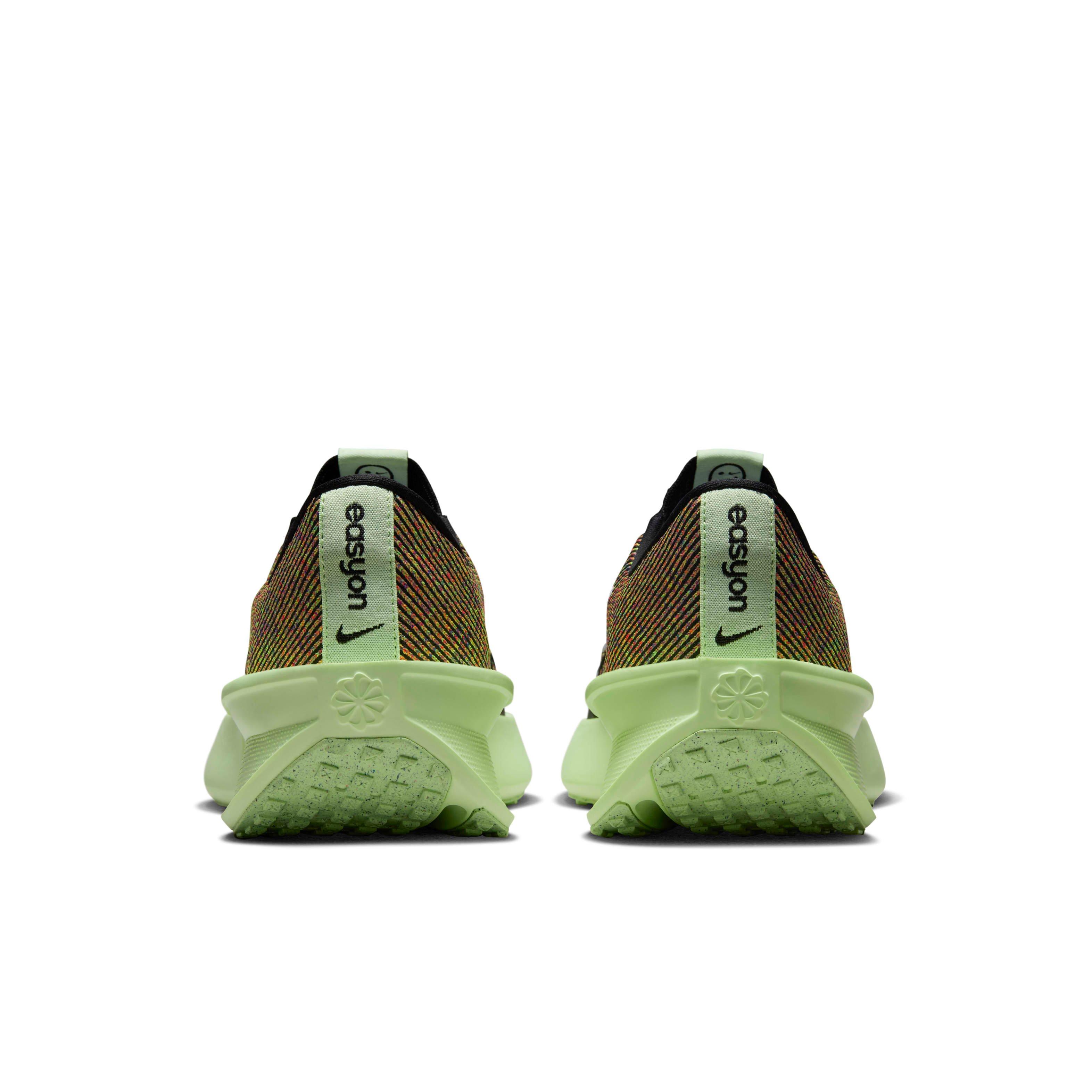 Nike Interact Run EasyOn "Black/Barely Volt/Multi-Color/White" Men's Running Shoe - BLACK/VOLT/MULTI-COLOR/WHITE Thumbnail View 5