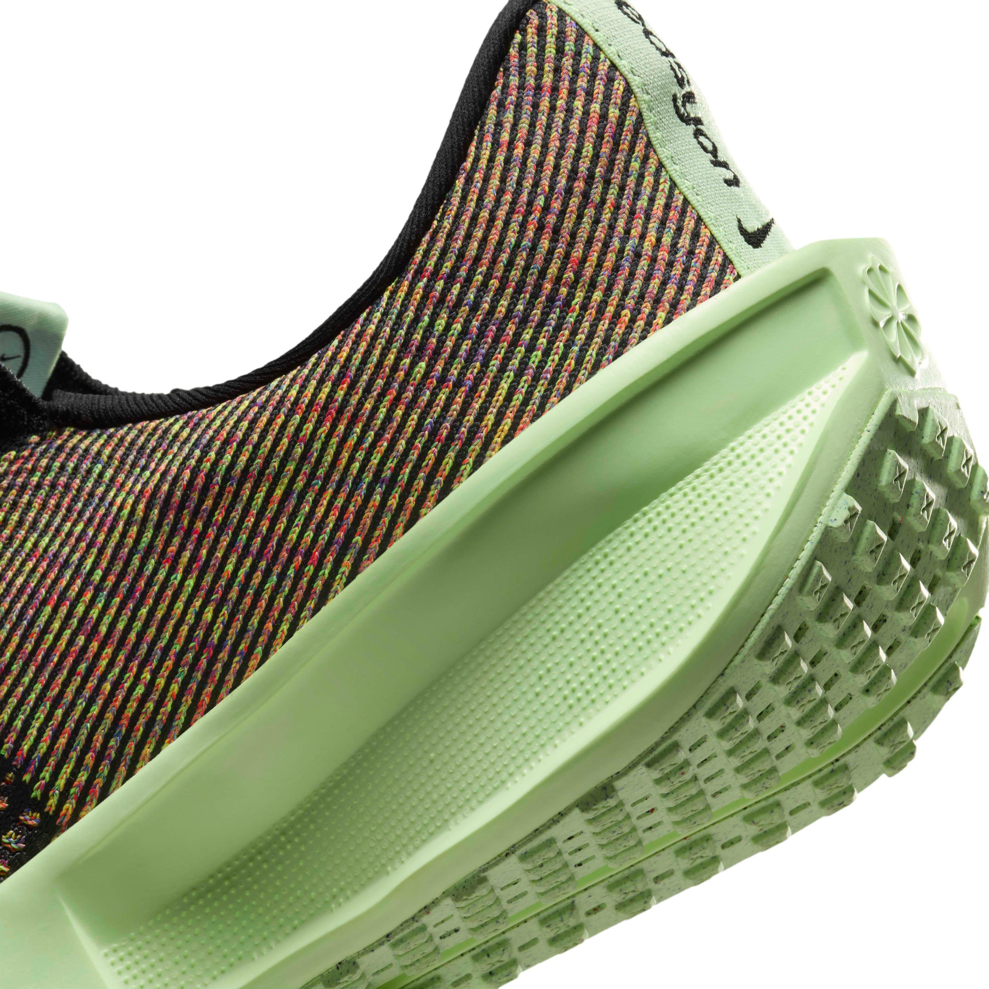Nike Interact Run EasyOn "Black/Barely Volt/Multi-Color/White" Men's Running Shoe - BLACK/VOLT/MULTI-COLOR/WHITE Thumbnail View 8