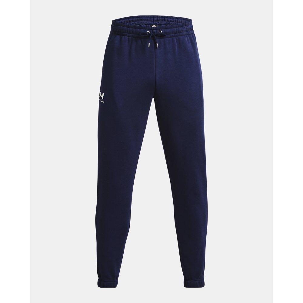 Under Armour Men's Essential Fleece Jogger - NAVY Thumbnail View 4