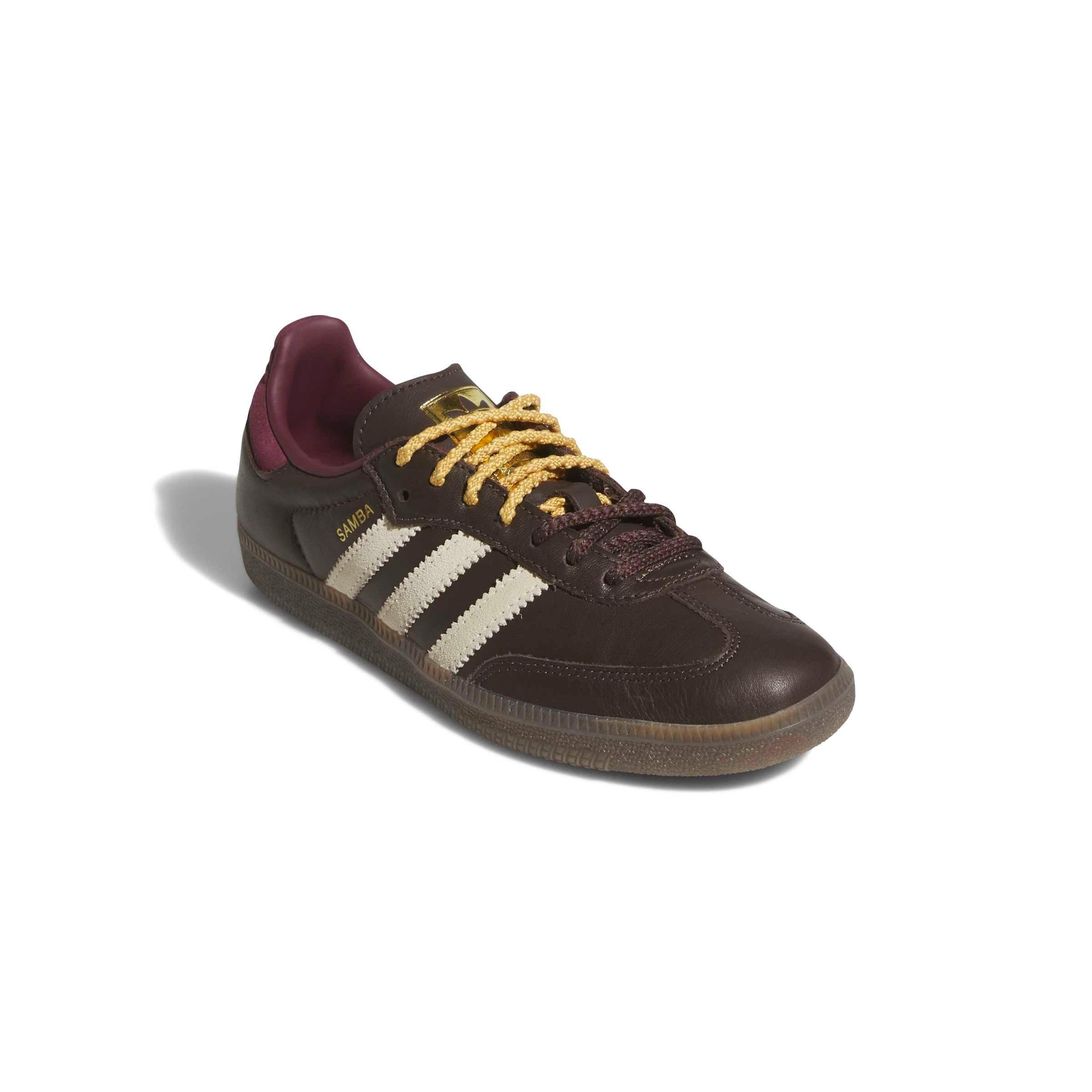 adidas Originals Samba OG "Brown/Warm Vanilla/Maroon" Women's Shoe - BROWN/VANILLA/MAROON