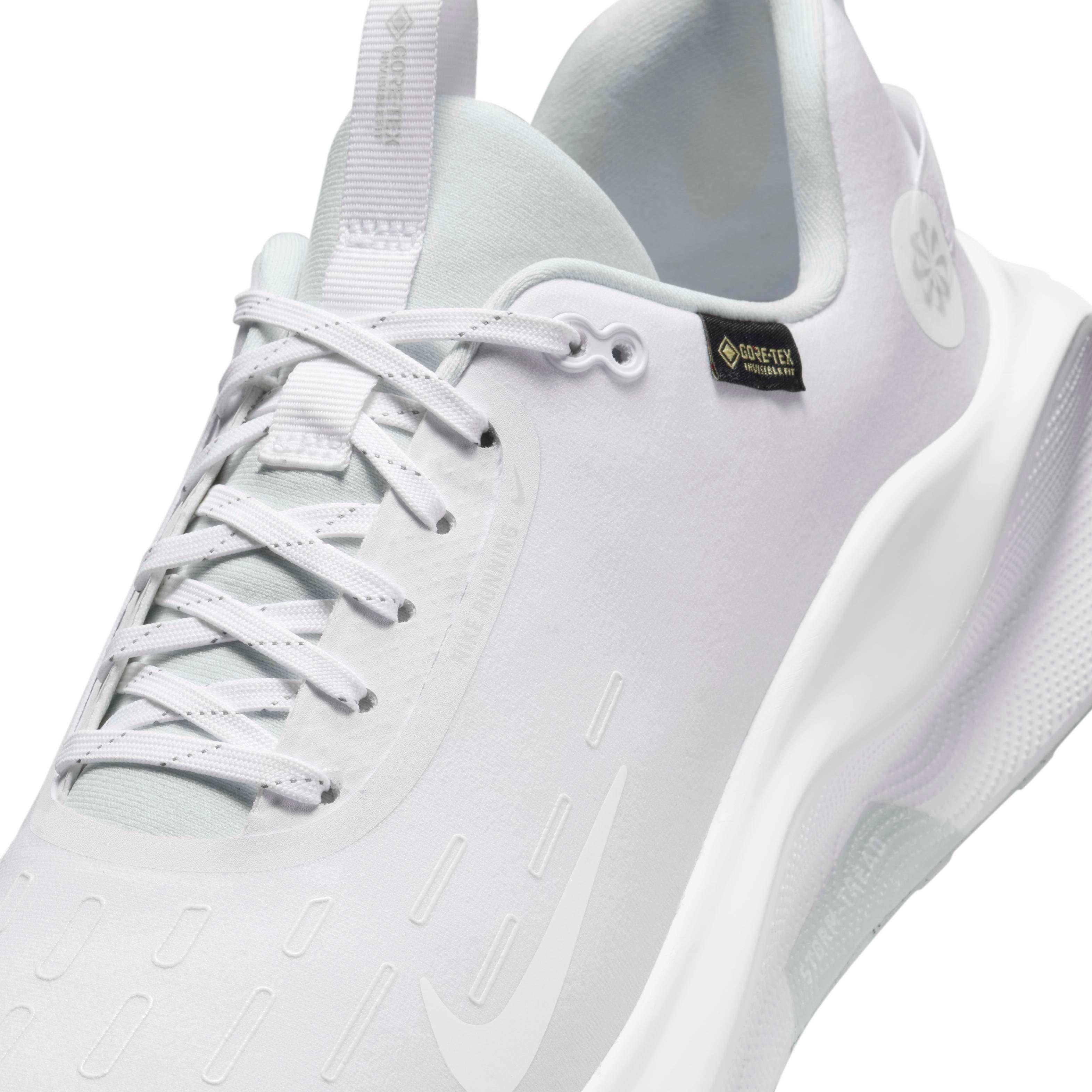 Nike InfinityRN 4 GORE-TEX "White/Pure Platinum/White" Men's Running Shoe - WHITE/PLATINUM/WHITE Thumbnail View 7