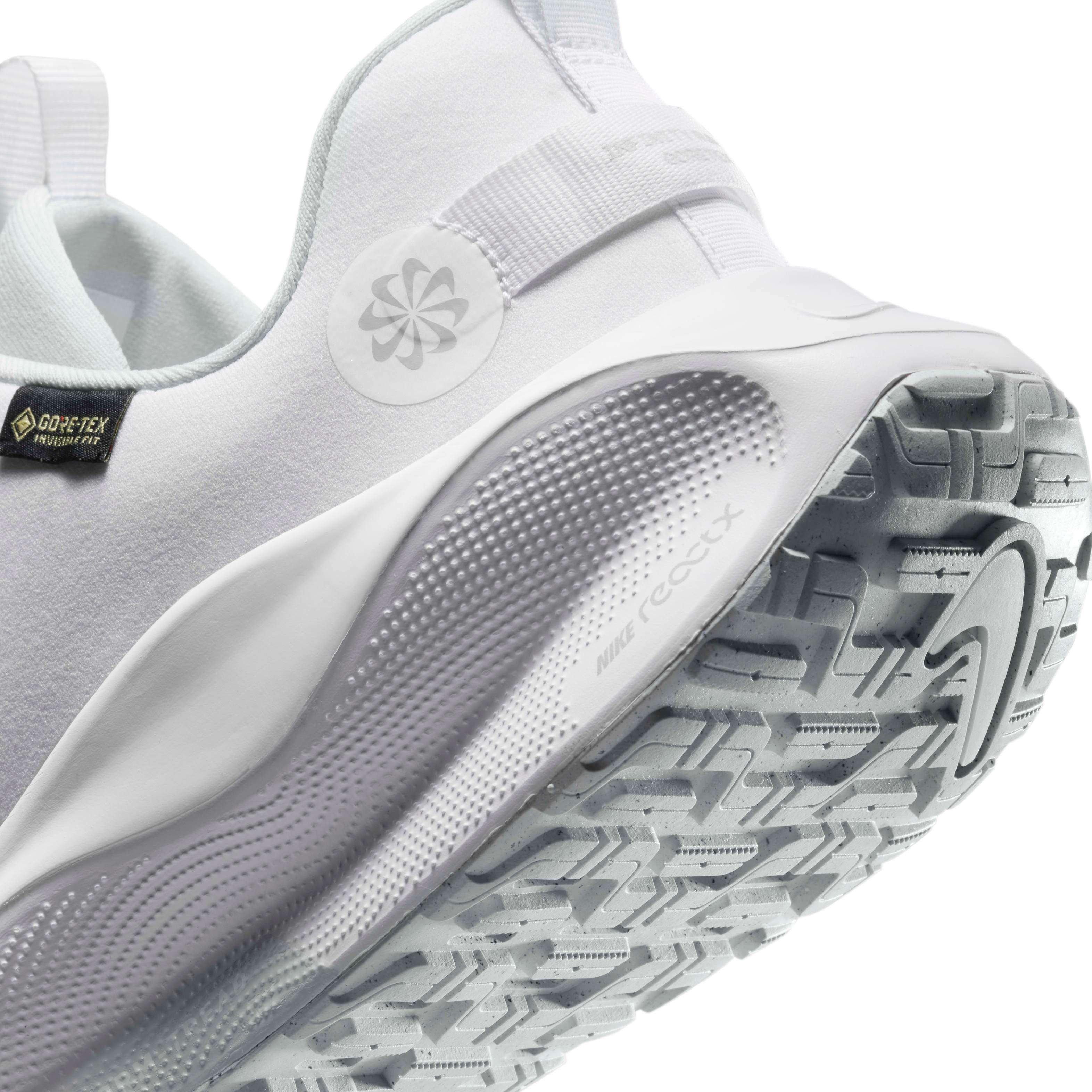 Nike InfinityRN 4 GORE-TEX "White/Pure Platinum/White" Men's Running Shoe - WHITE/PLATINUM/WHITE Thumbnail View 8
