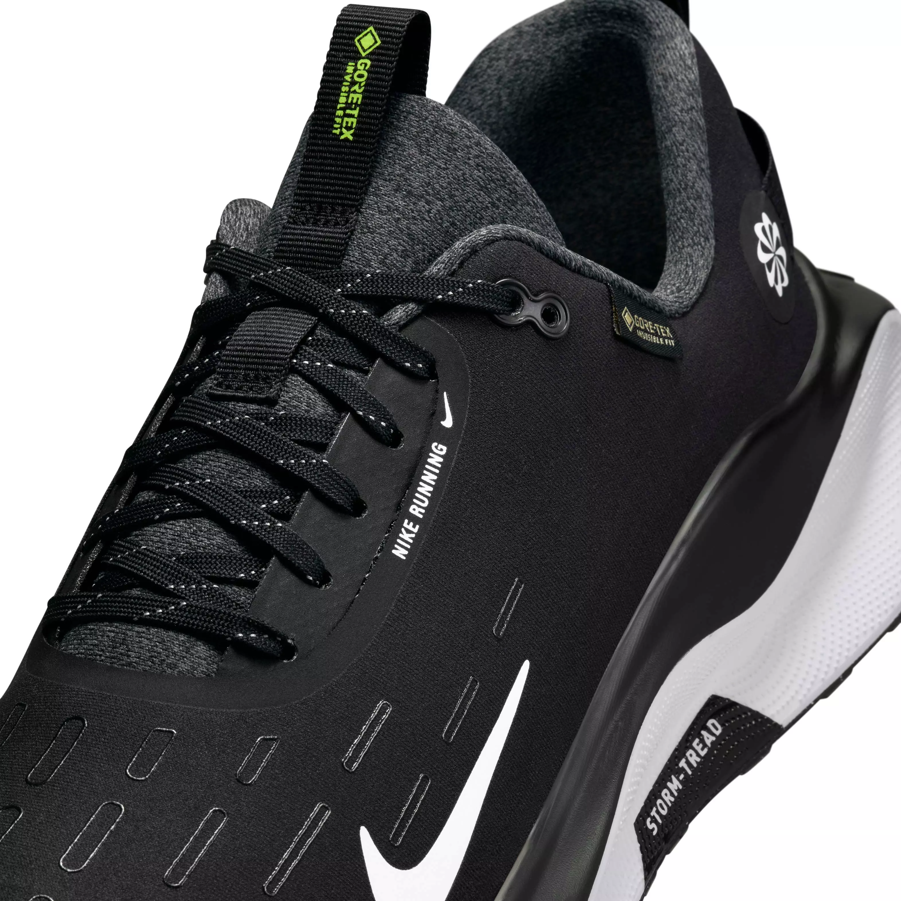 Nike InfinityRN 4 GORE-TEX "Black/Anthracite/Volt/White" Men's Running Shoe - BLACK/ANTHRACITE/VOLT/WHITE